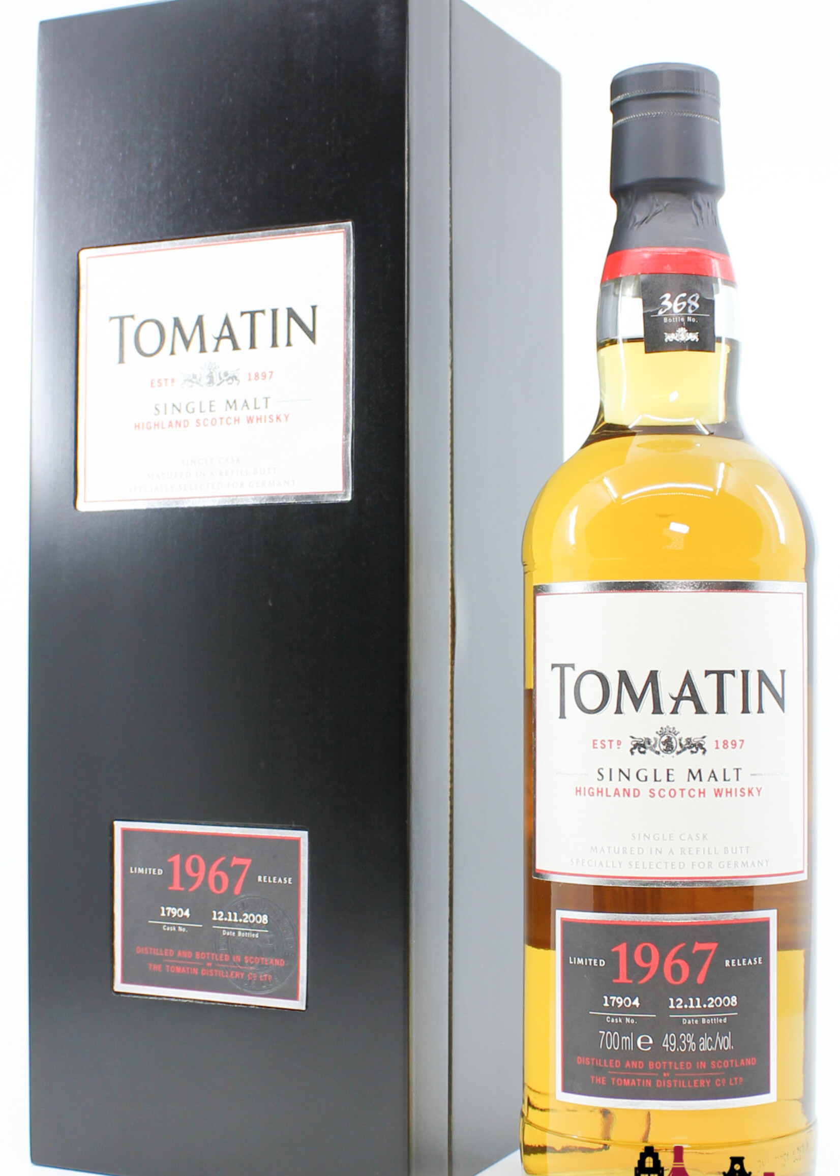Tomatin Tomatin 40 Years Old 1967 2008 - Cask 17904 - Limited Release 49.3% (1 of 463)