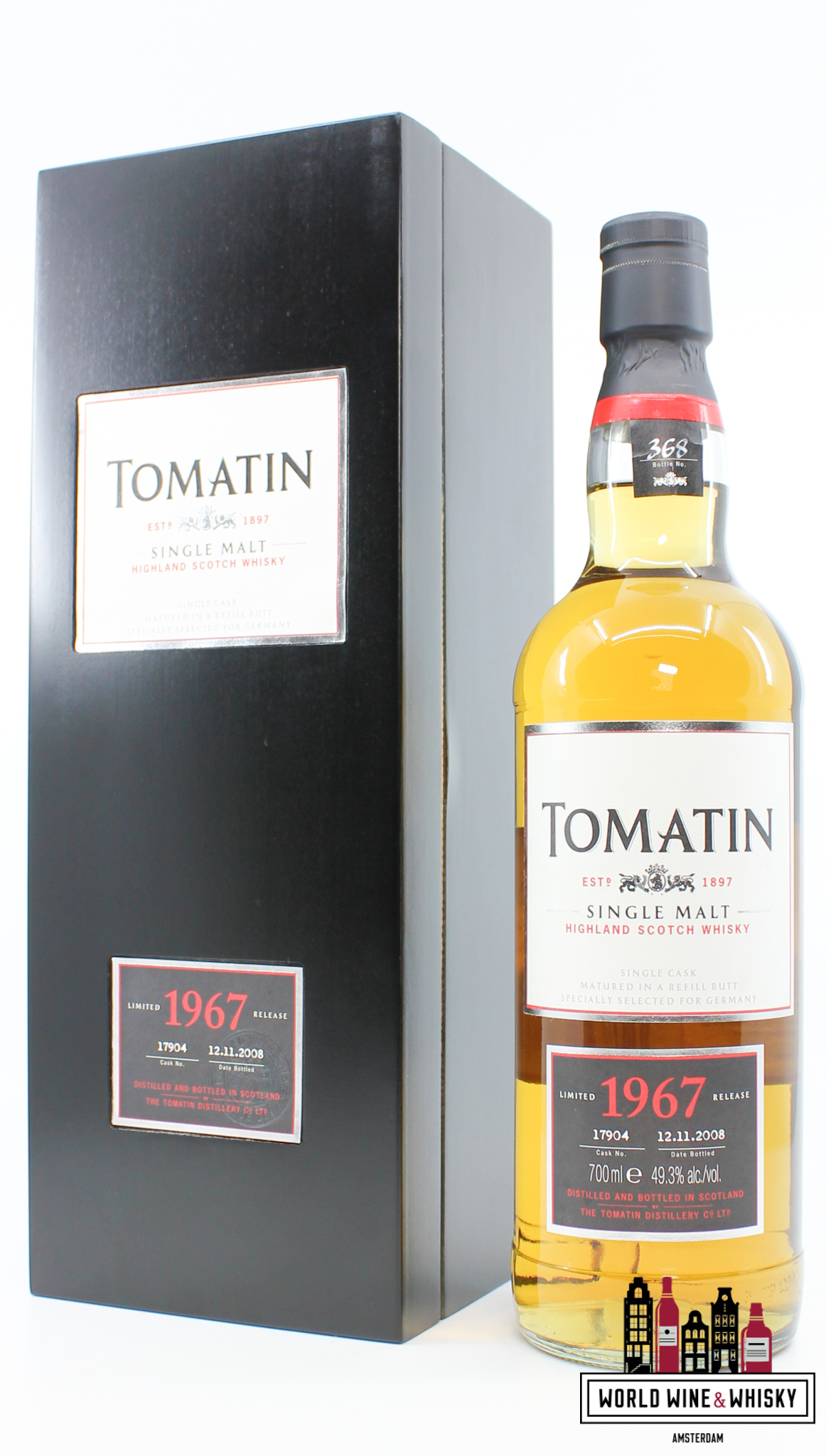 Tomatin Tomatin 40 Years Old 1967 2008 - Cask 17904 - Limited Release 49.3% (1 of 463)