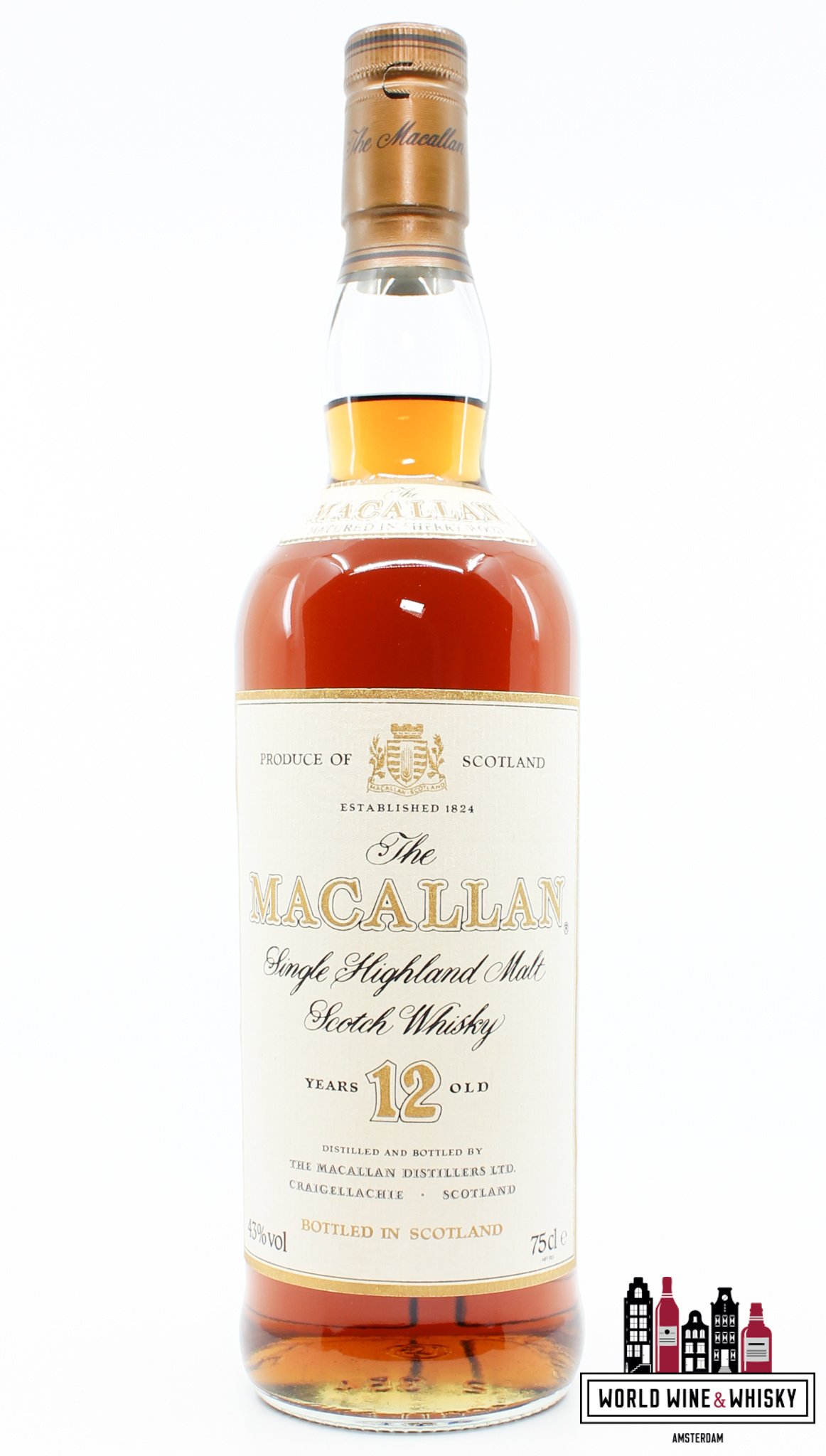 Macallan Macallan 12 Years Old Sherry Wood - Old bottling - Supplied for Duty Free only 43% 750ml