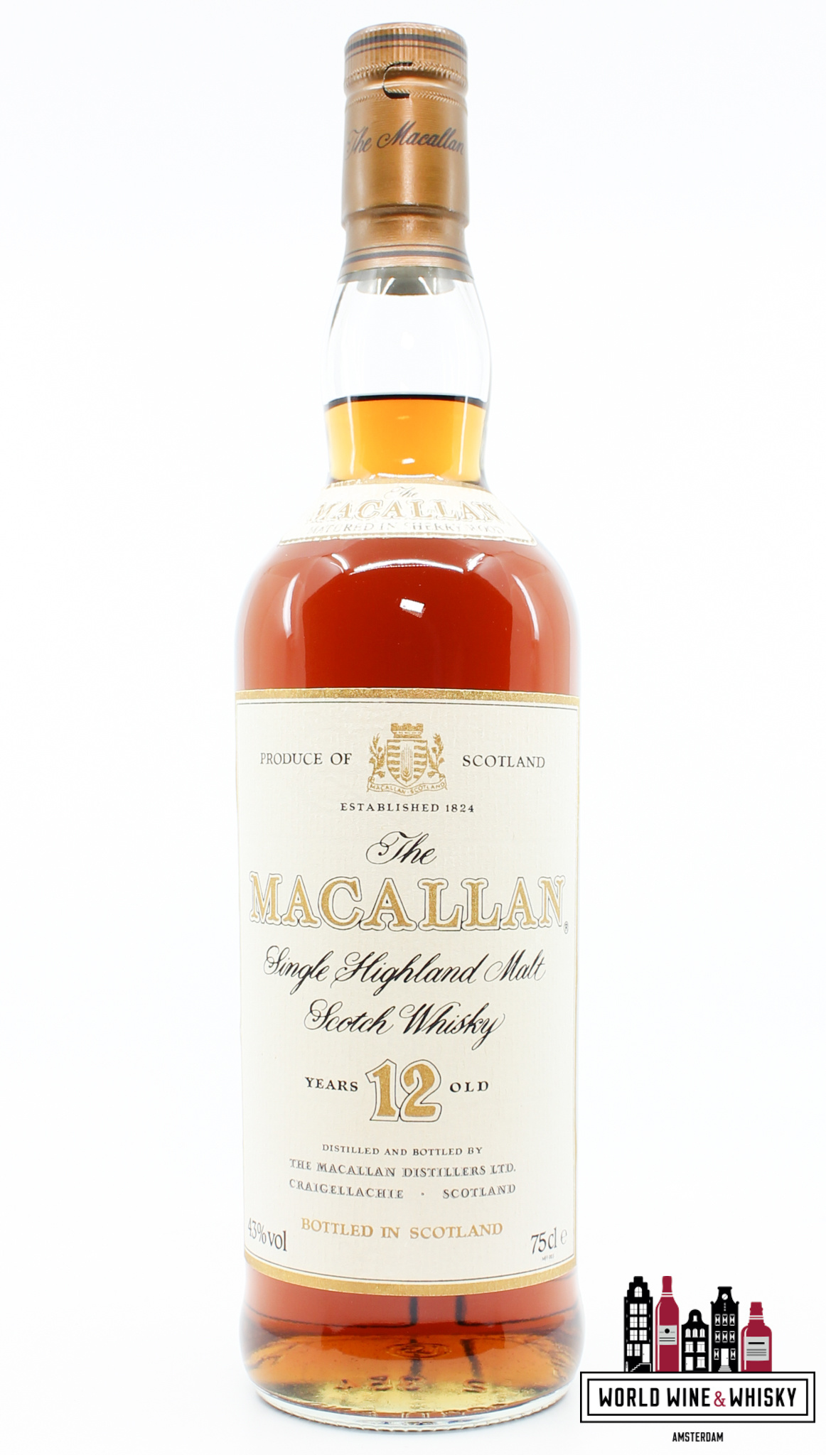 Macallan 12 Years Old Sherry Wood - Old bottling 43% 750ml Macallan 12 Years Old Sherry Wood - Old bottling 43% 750ml