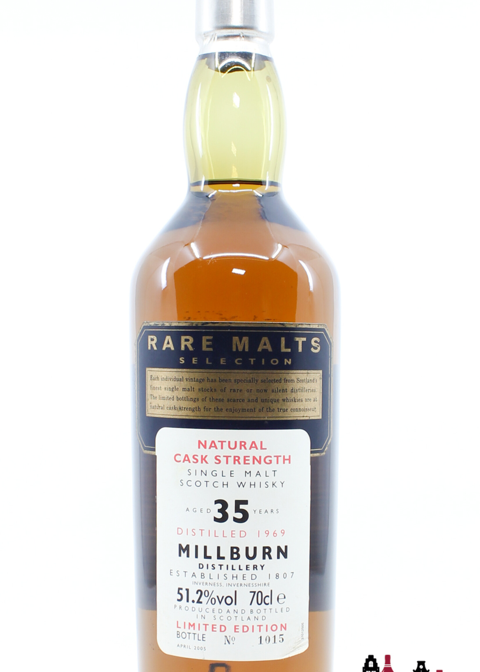 Millburn Millburn 35 Years Old 1969 2005 - Rare Malts Selection - Natural Cask Strength 51.2% (Closed Distillery)