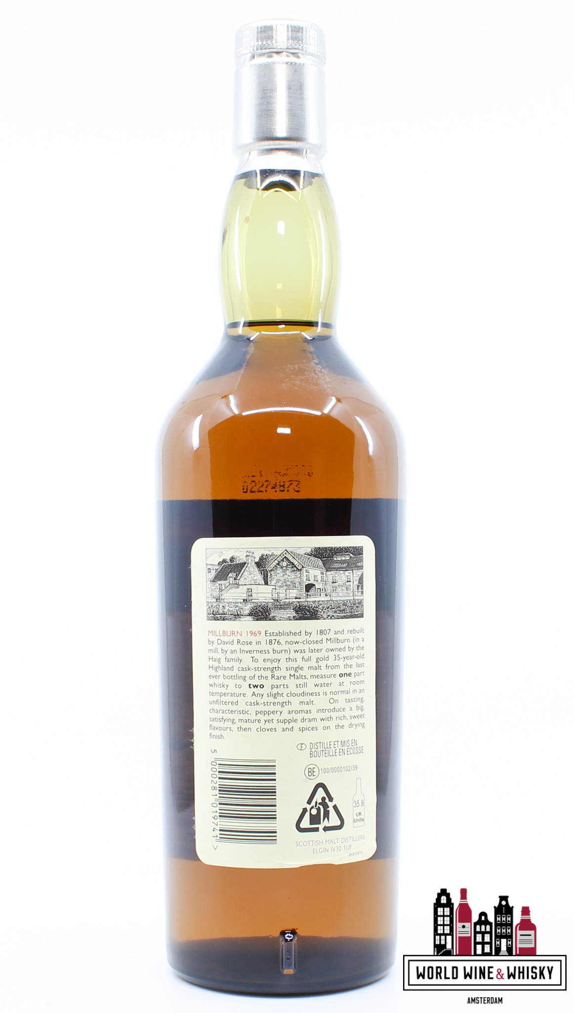 Millburn Millburn 35 Years Old 1969 2005 - Rare Malts Selection - Natural Cask Strength 51.2% (Closed Distillery)