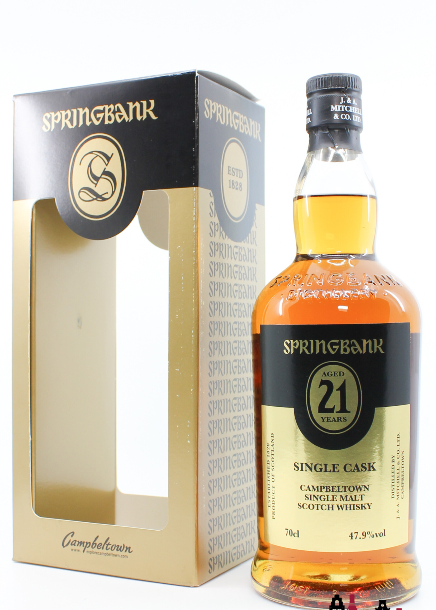 Springbank Springbank 21 Years Old 1995 2016 - Limited Edition - Lateltin AG, Winterthur Switzerland - Black/Gold Edition 47.9% (1 Of 318)