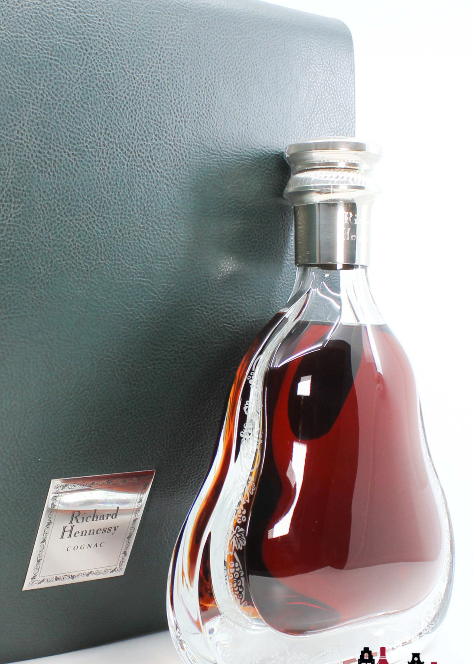 Hennessy Richard Hennessy Cognac Baccarat Decanter - Duty Free Edition - in the luxury green leather case (full set)