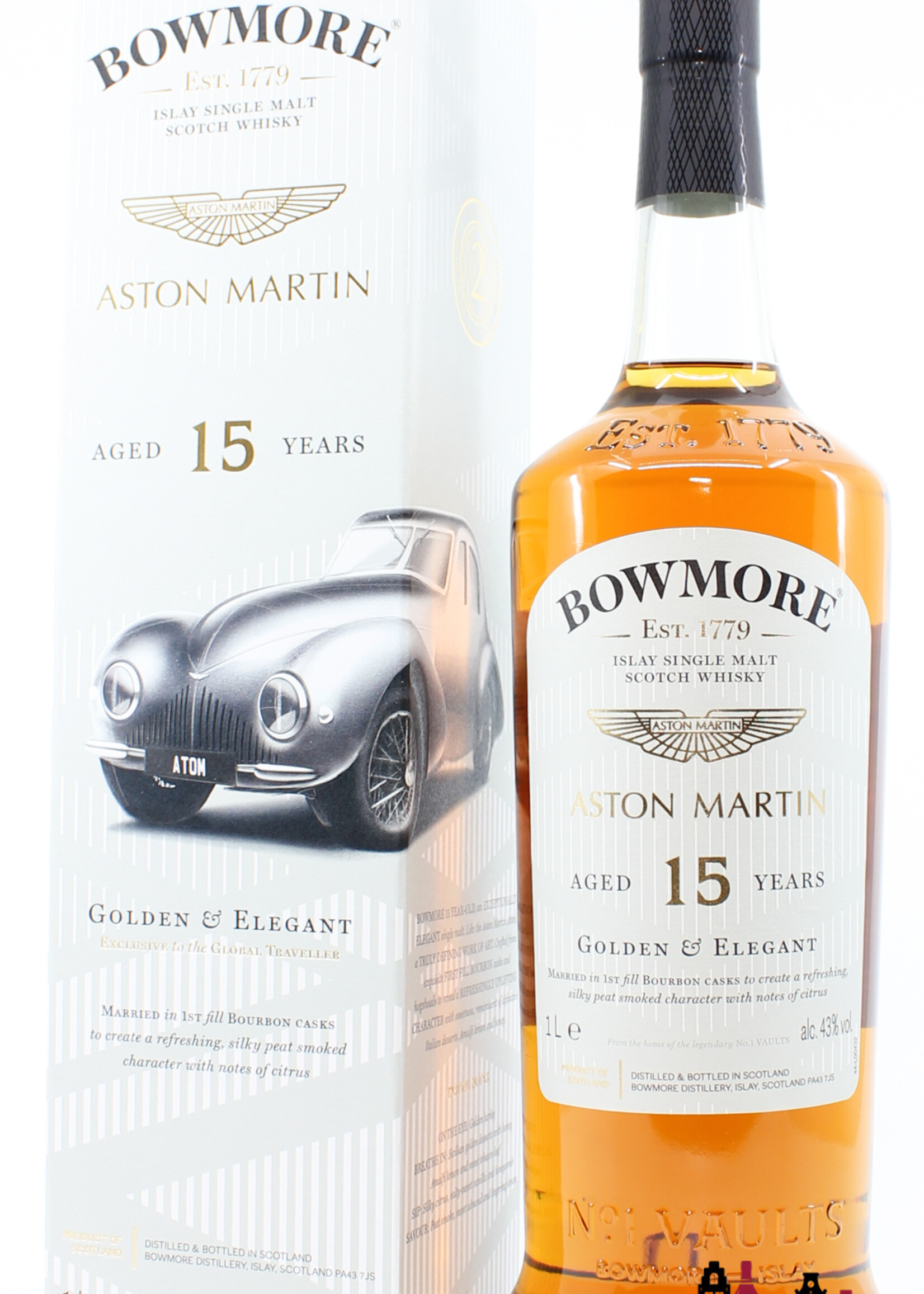 Bowmore Bowmore 15 Years Old 2021 - Aston Martin Edition - Golden & Elegant - Travel Exclusive 43%