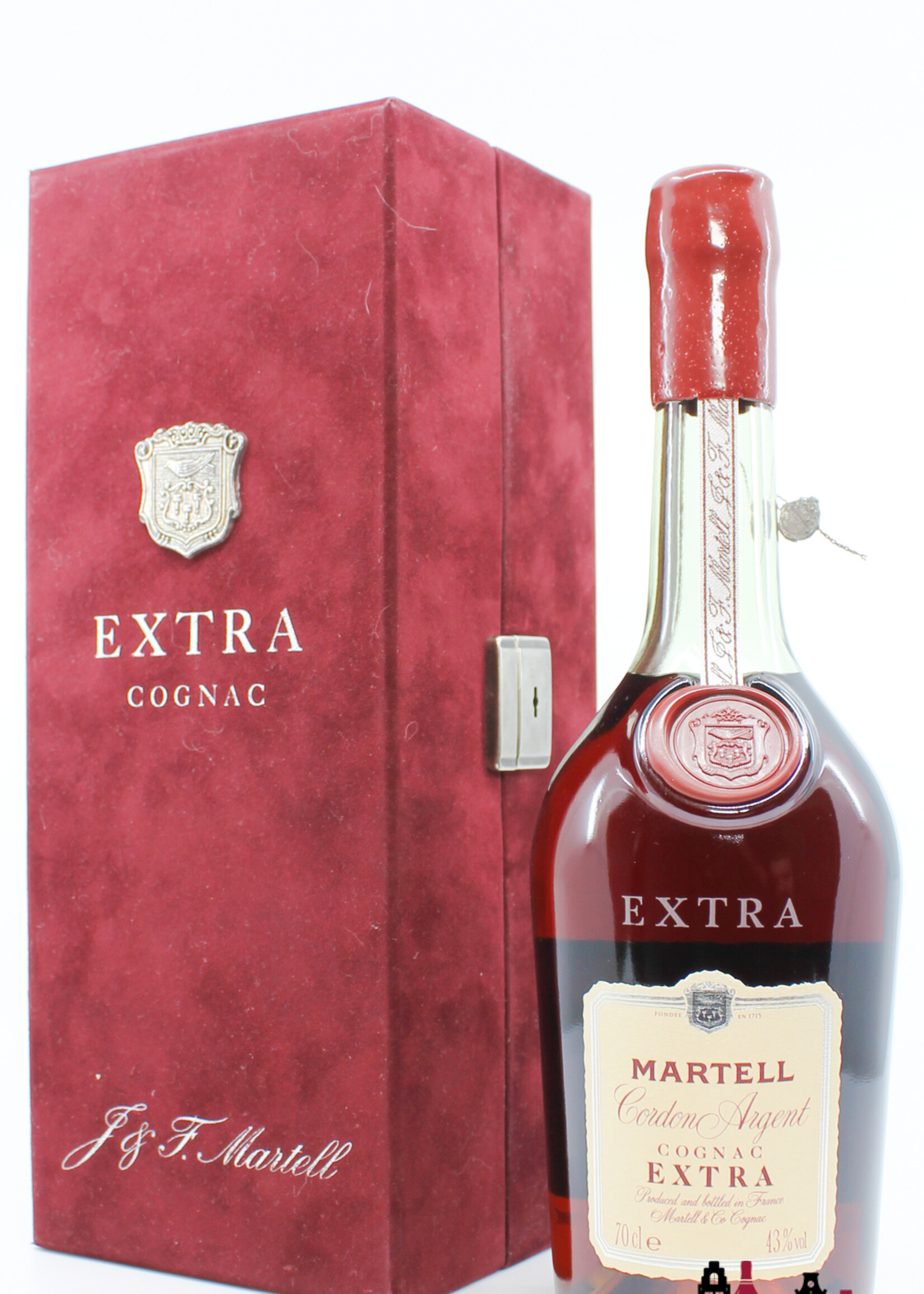 J & F Martell J & F Martell Cordon Argent Cognac Extra 43% (Bottled in the 80s/90s)