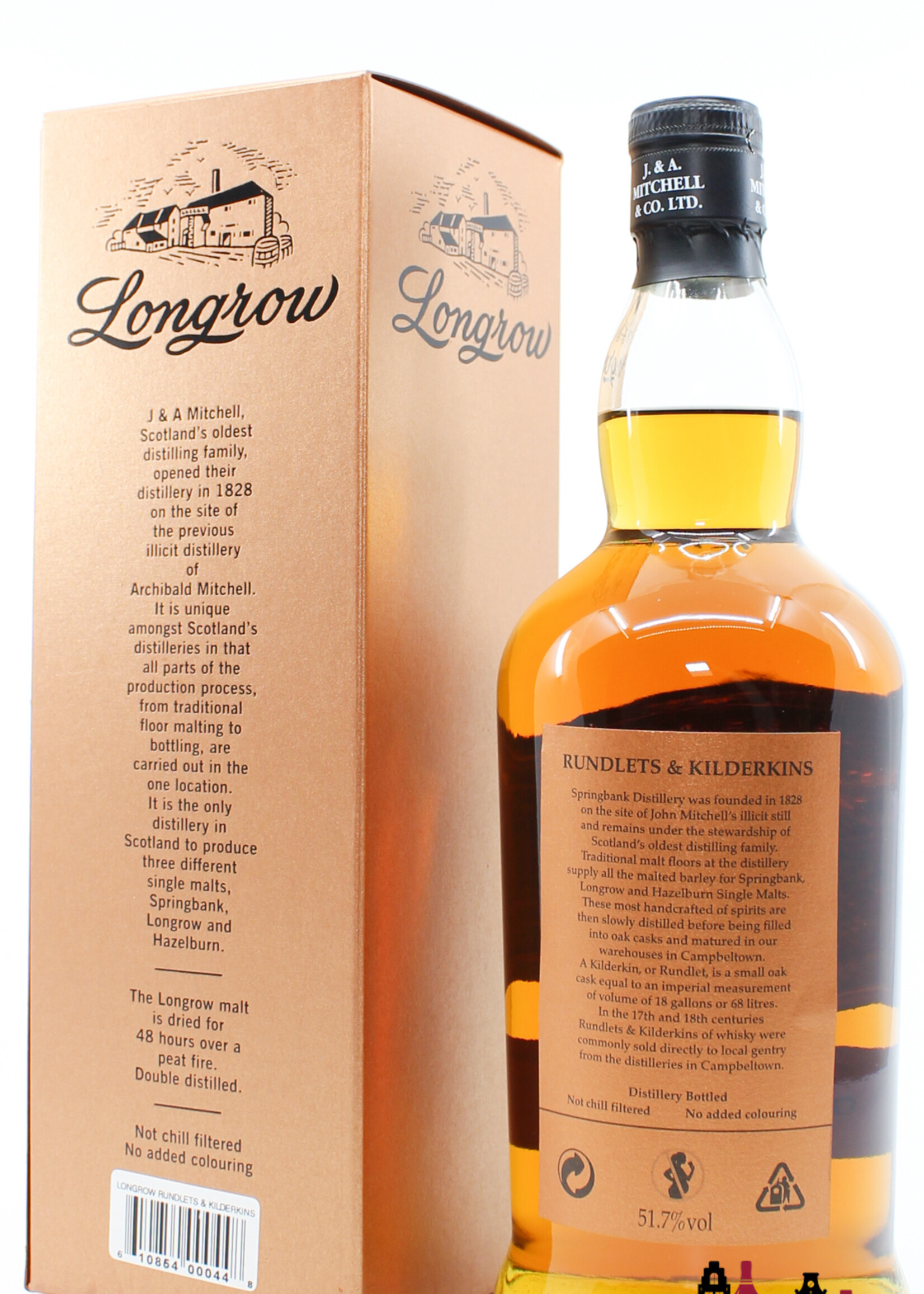 Springbank Longrow 11 Years Old 2001 2013 - Rundlets & Kilderkins (Springbank) 51.7% (1 of 9000)