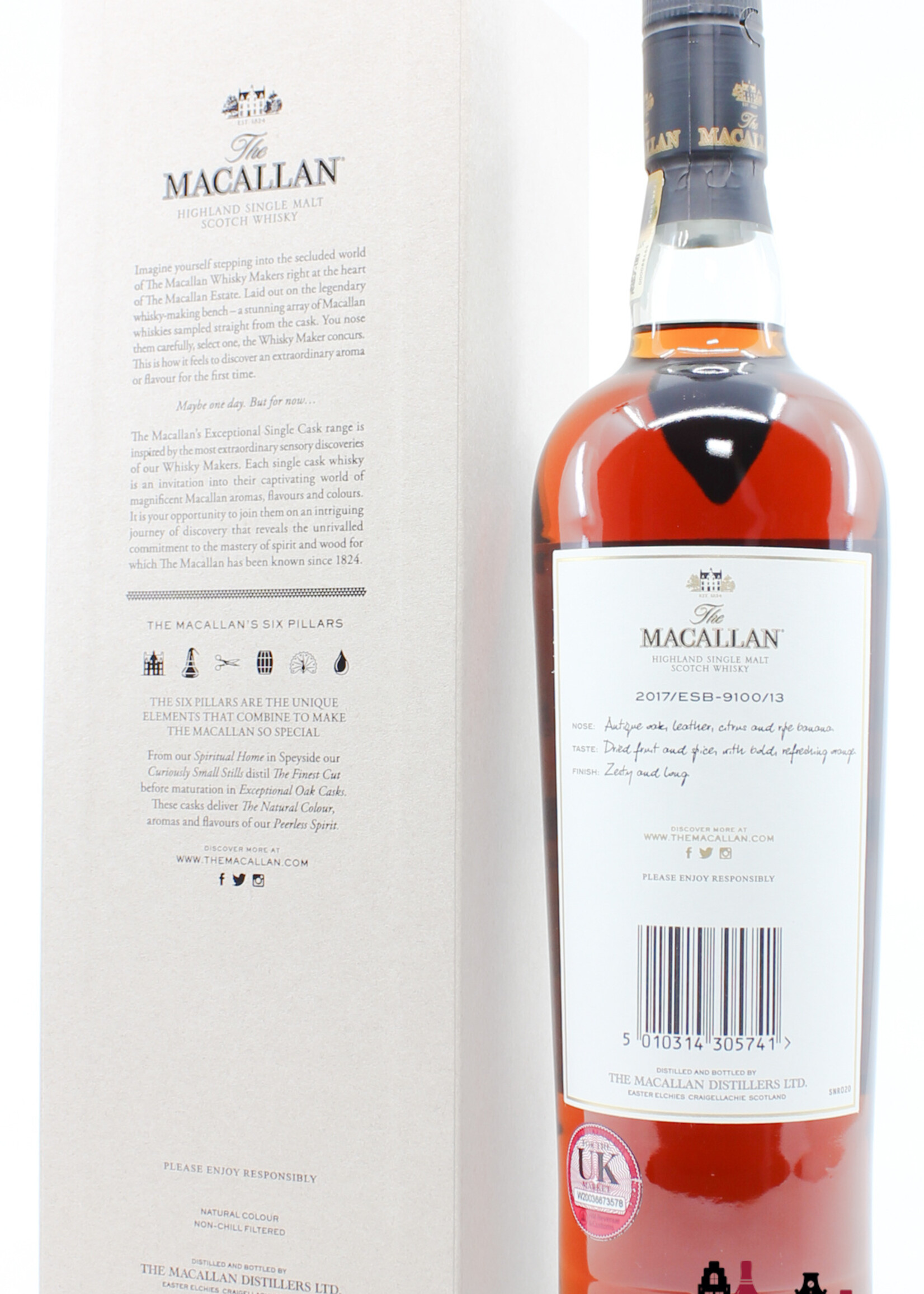 The Macallan Macallan 14 Years Old 2003 2017 - Exceptional Single Cask 2017/ESB-9100/13 - Cask 13 60% (1 of 643)