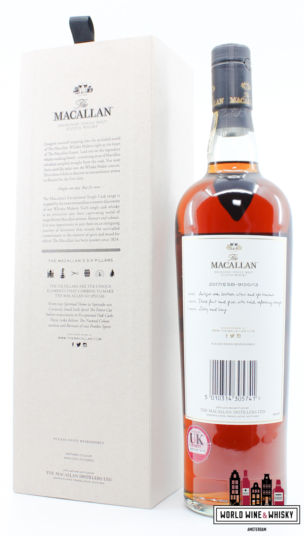 The Macallan Macallan 14 Years Old 2003 2017 - Exceptional Single Cask 2017/ESB-9100/13 - Cask 13 60% (1 of 643)