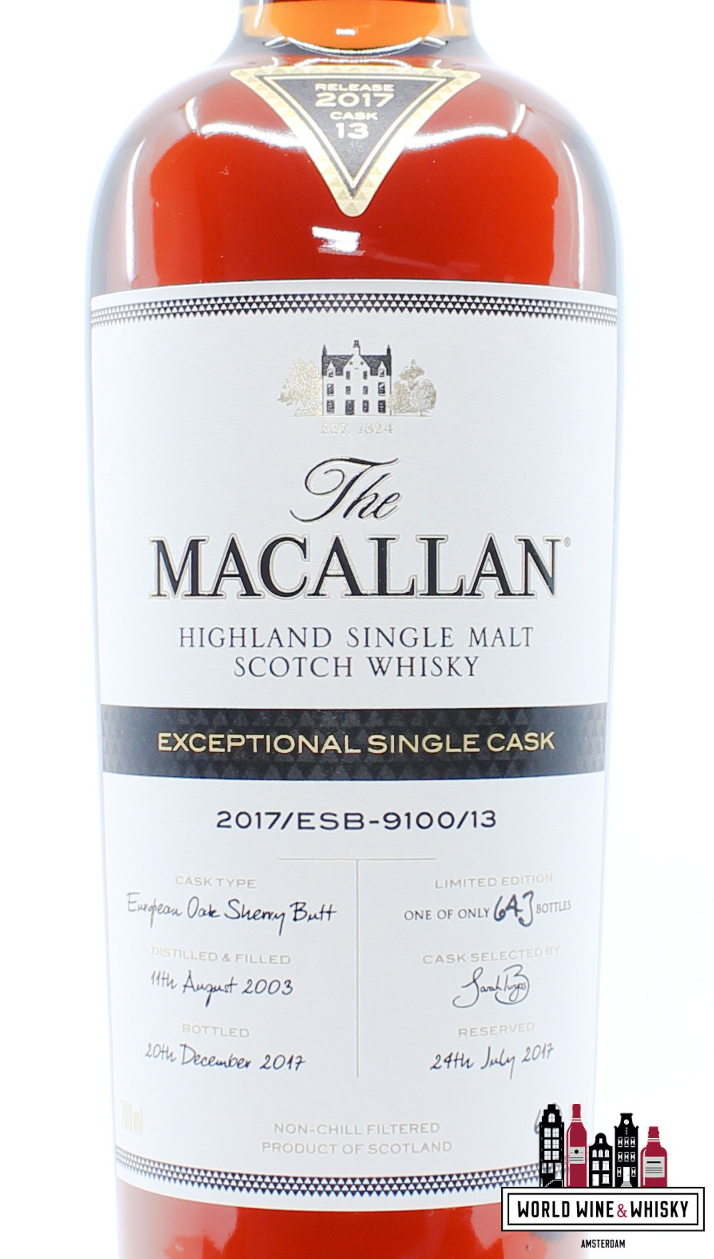 The Macallan Macallan 14 Years Old 2003 2017 - Exceptional Single Cask 2017/ESB-9100/13 - Cask 13 60% (1 of 643)