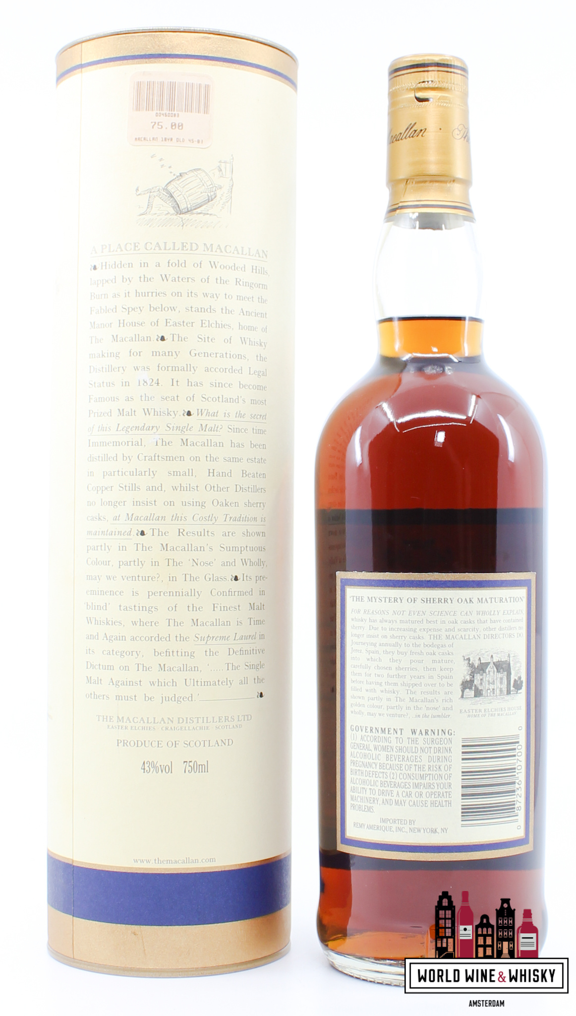 The Macallan Macallan 18 Years Old 1981 1999 Sherry Oak Casks 43% 750ml