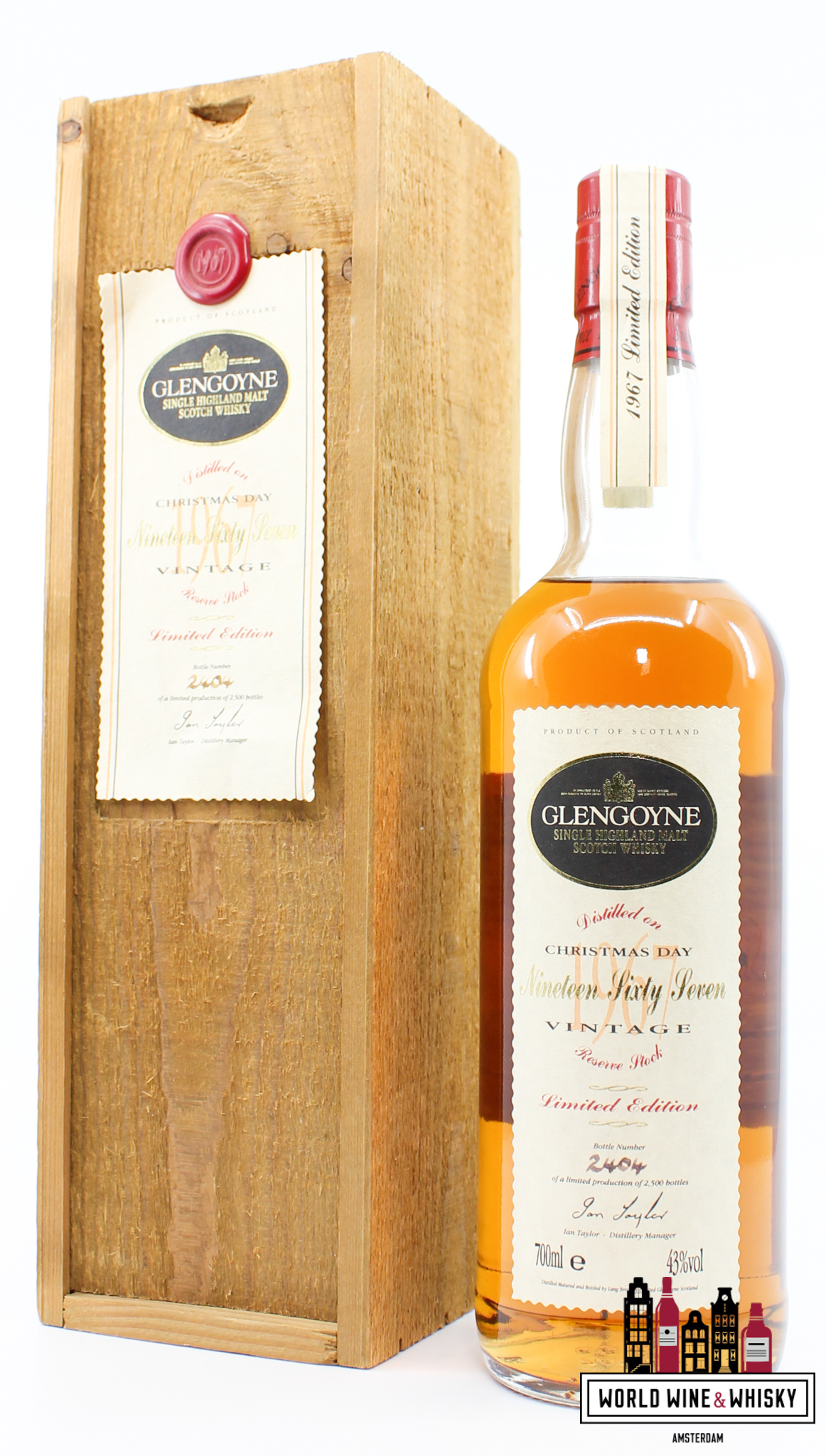 Glengoyne Glengoyne 24 Years Old 1967 1992 - Christmas Day - Vintage Reserve Stock 43% (1 of 2500)