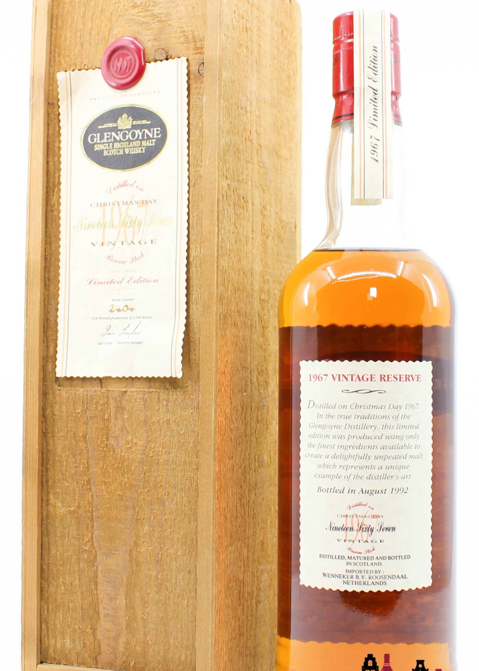Glengoyne Glengoyne 24 Years Old 1967 1992 - Christmas Day - Vintage Reserve Stock 43% (1 of 2500)