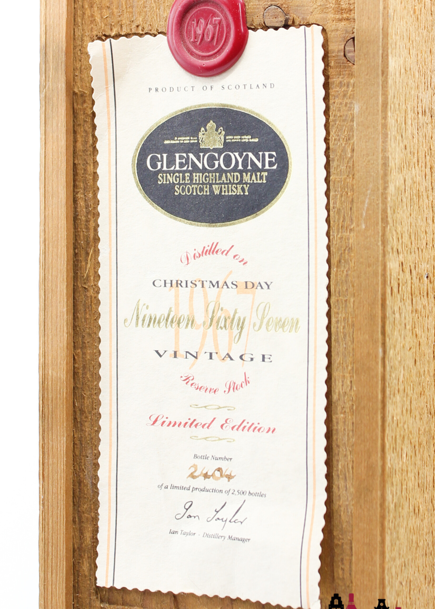 Glengoyne Glengoyne 24 Years Old 1967 1992 - Christmas Day - Vintage Reserve Stock 43% (1 of 2500)