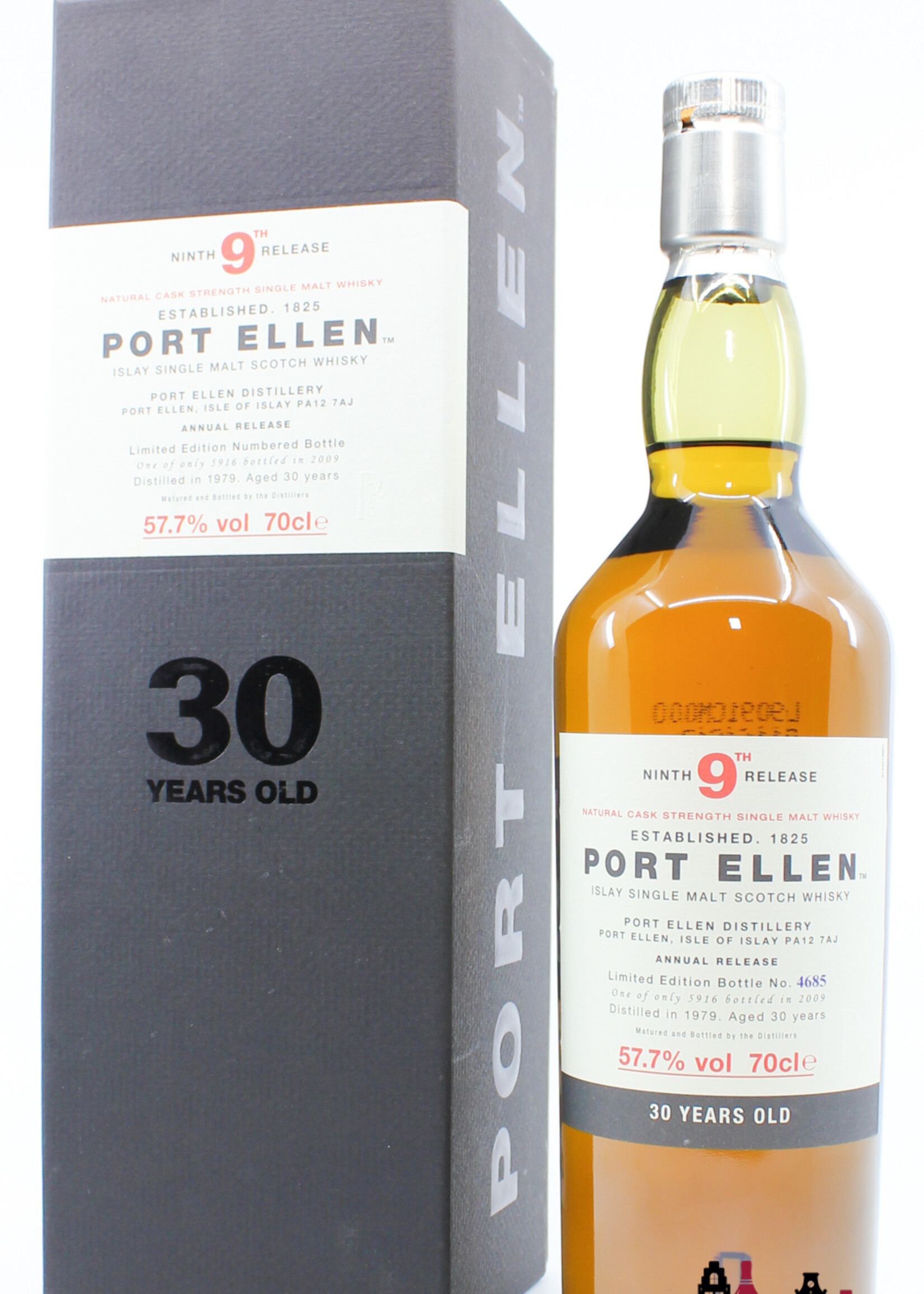 Port Ellen Port Ellen 30 Years Old 1979 2009 - 9th Release - 1 Of 5916 57.7% (Closed Distillery)