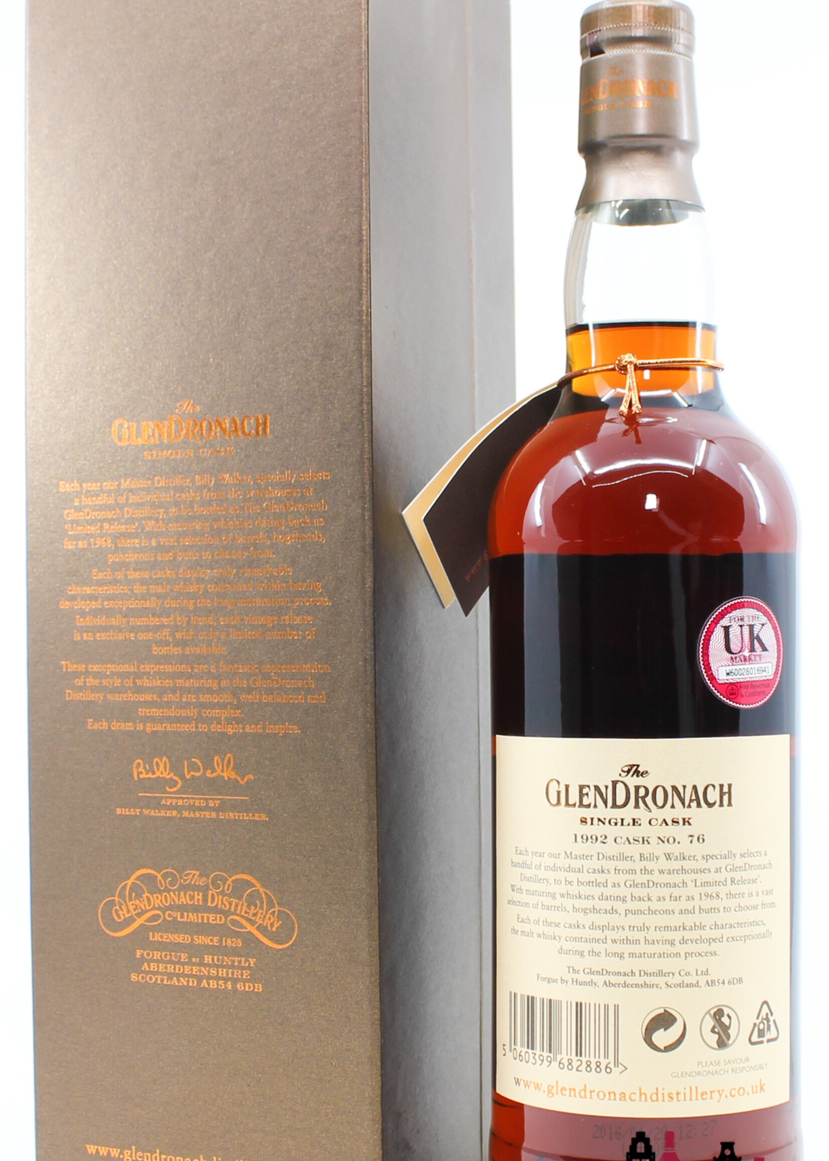 Glendronach Glendronach 23 Years Old 1992 2016 - Cask 76 - Single Cask 52.0% (1 Of 683)