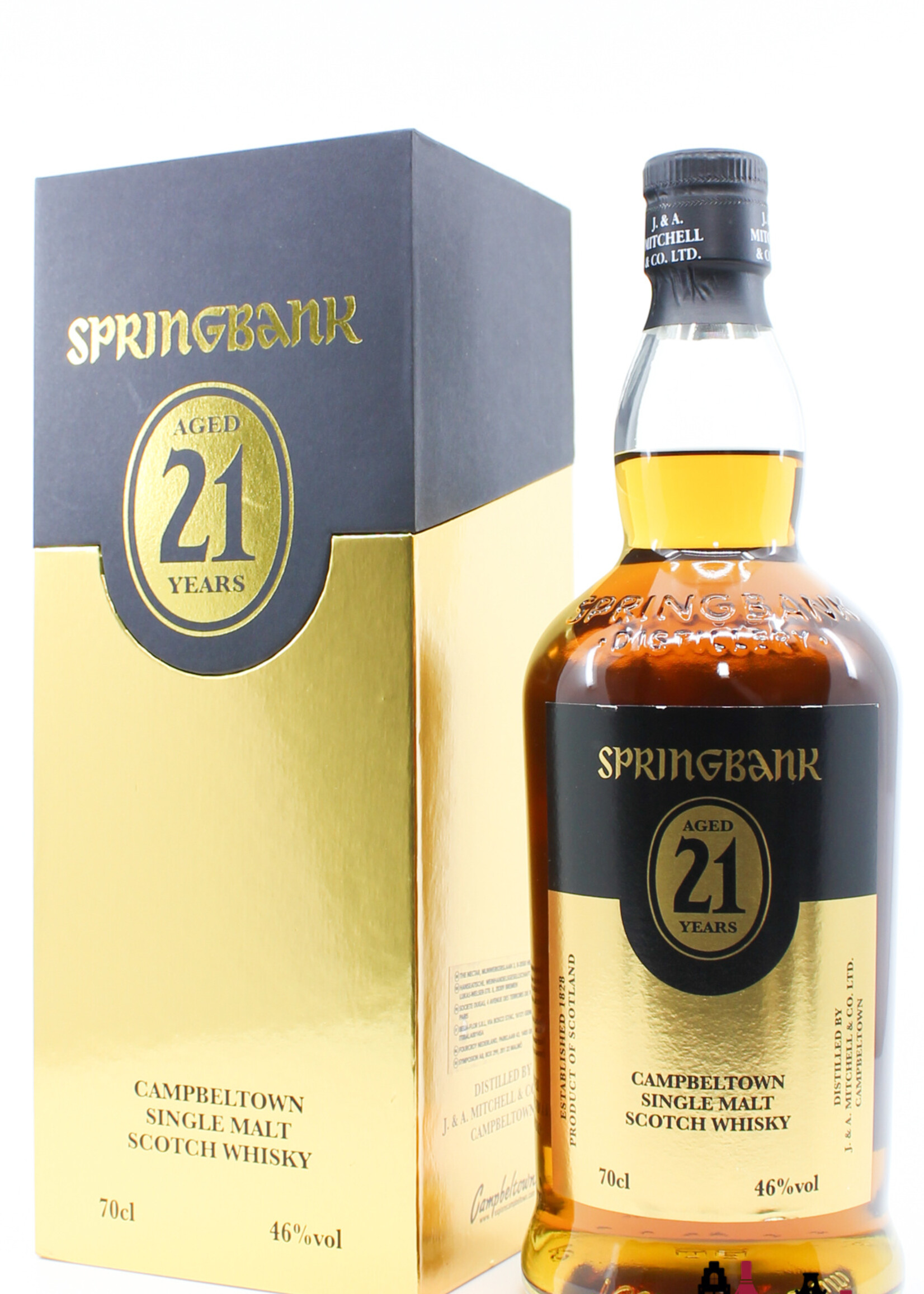 Springbank Springbank 21 Years Old 2021 - Limited Edition - Black/Gold Edition 46% (1 of 3600) - New