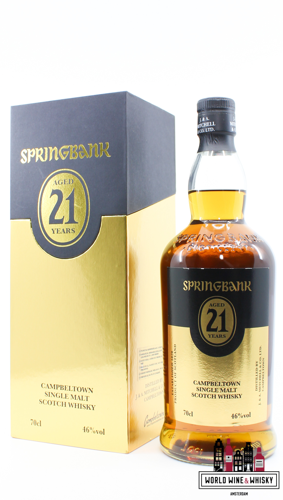 Springbank Springbank 21 Years Old 2021 - Limited Edition - Black/Gold Edition 46% (1 of 3600) - Nieuw