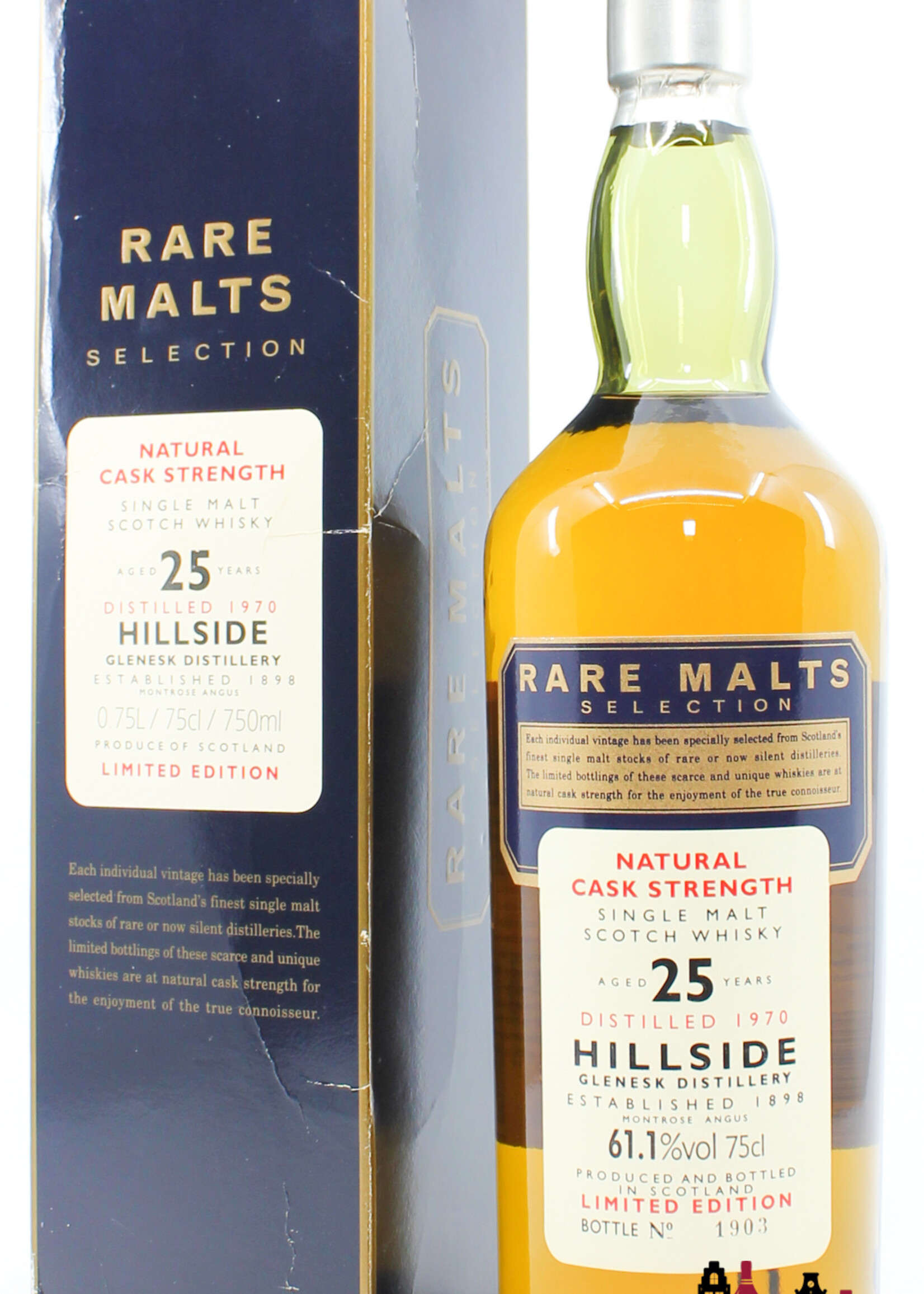 Hillside Hillside 25 Years Old 1970 1996 Rare Malts Selection 61.1% 750ml (in cardboard case)
