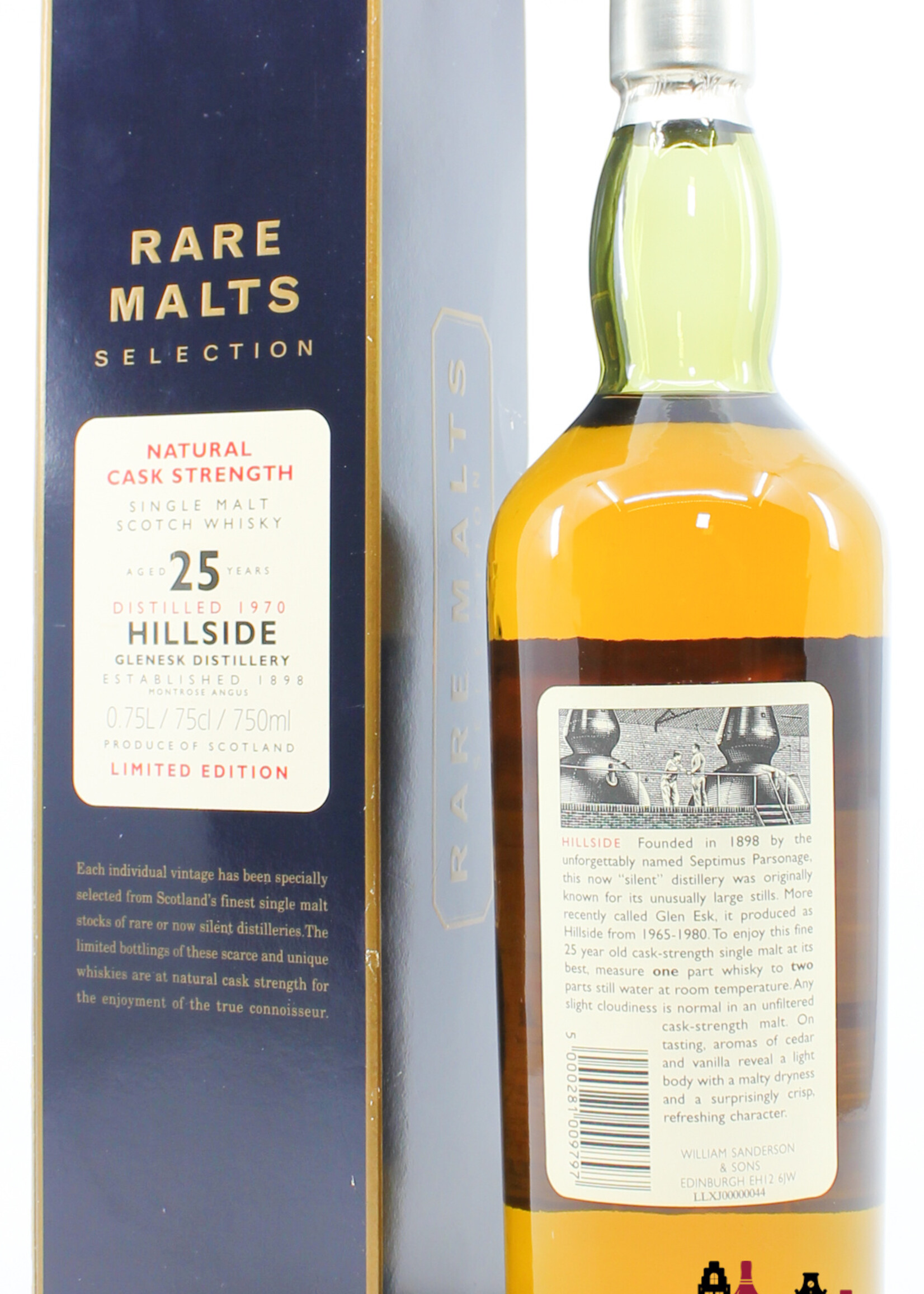 Hillside Hillside 25 Years Old 1970 1996 Rare Malts Selection 61.1% 750ml (in cardboard case)