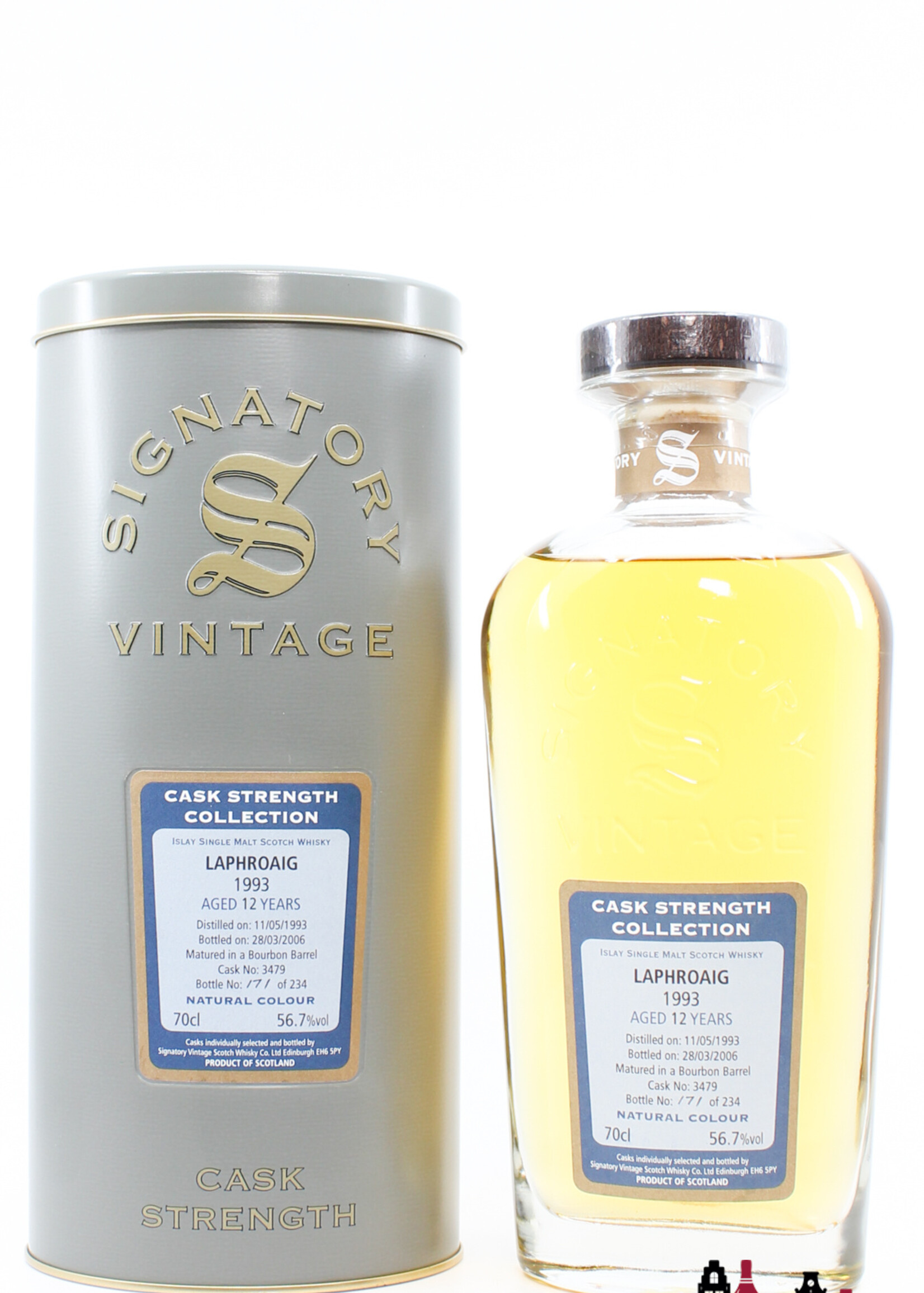 Laphroaig Laphroaig 12 Years Old 1993 2006 - Cask Strength Collection - Signatory Vintage - Cask 3479 56.7% (1 Of 234)