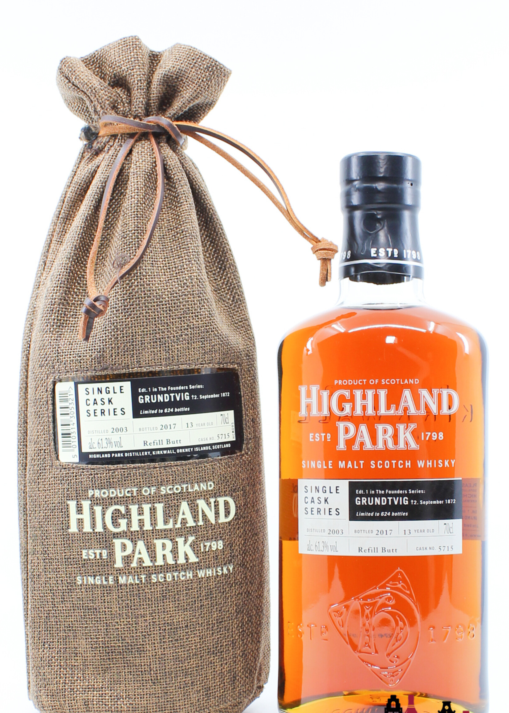 Highland Park Highland Park 13 Years Old 2003 2017 - Cask 5715 - Single Cask Series - Grundtvig 61.3% (1 of 624)