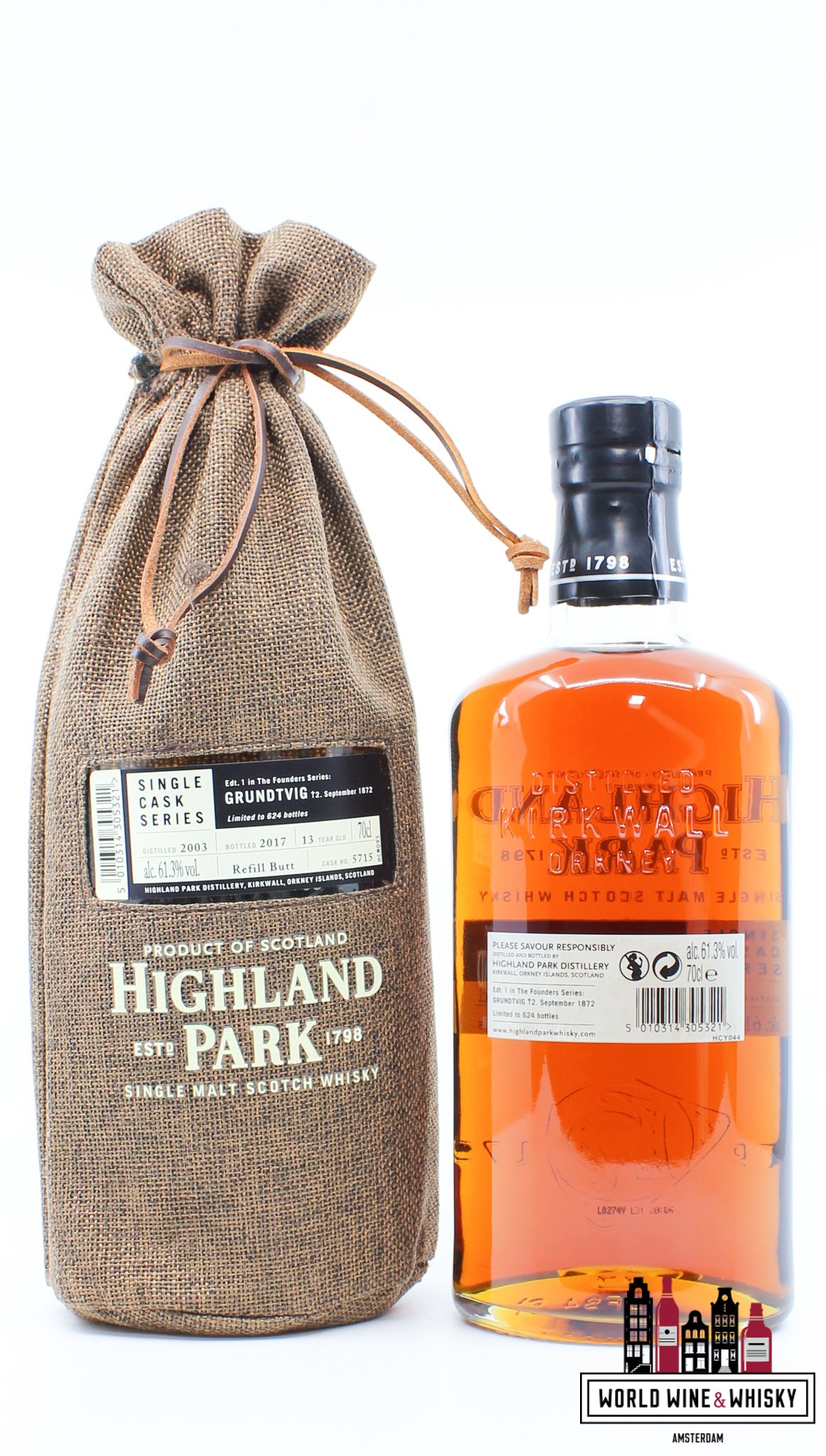 Highland Park Highland Park 13 Years Old 2003 2017 - Cask 5715 - Single Cask Series - Grundtvig 61.3% (1 of 624)