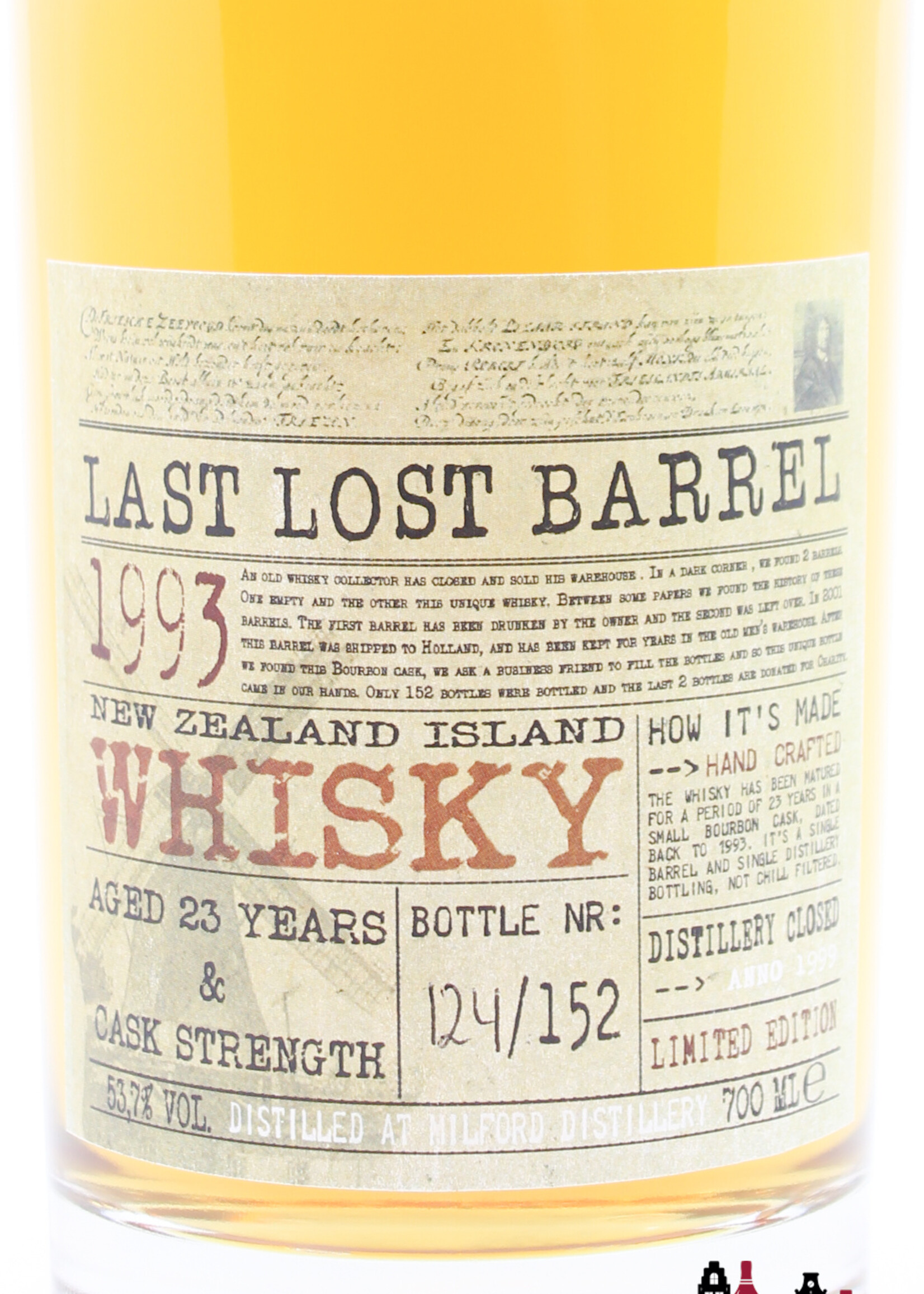 Willowbank Willowbank Milford 23 Years Old 1993 2016 - Last Lost Barrel - Closed Distillery 53.7% (1 of 152)