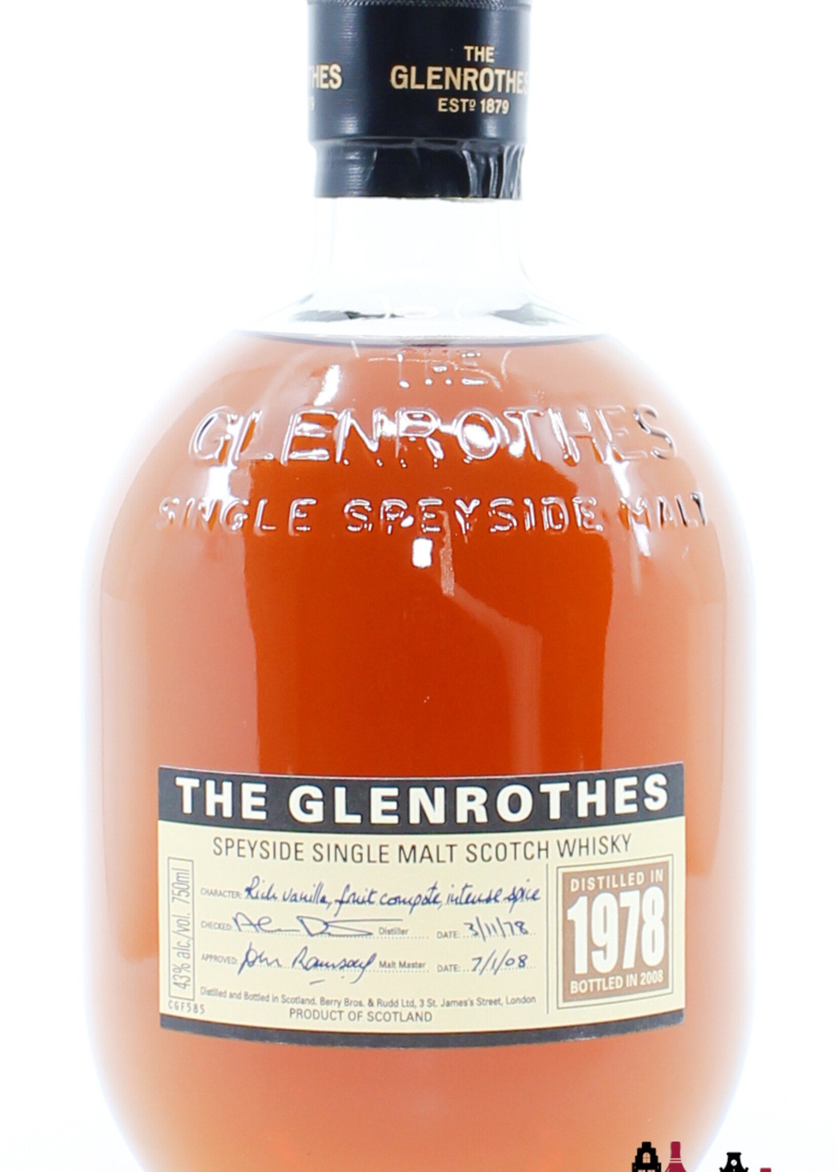 Glenrothes Glenrothes 29 Years Old 1978 2008 43% 750ml