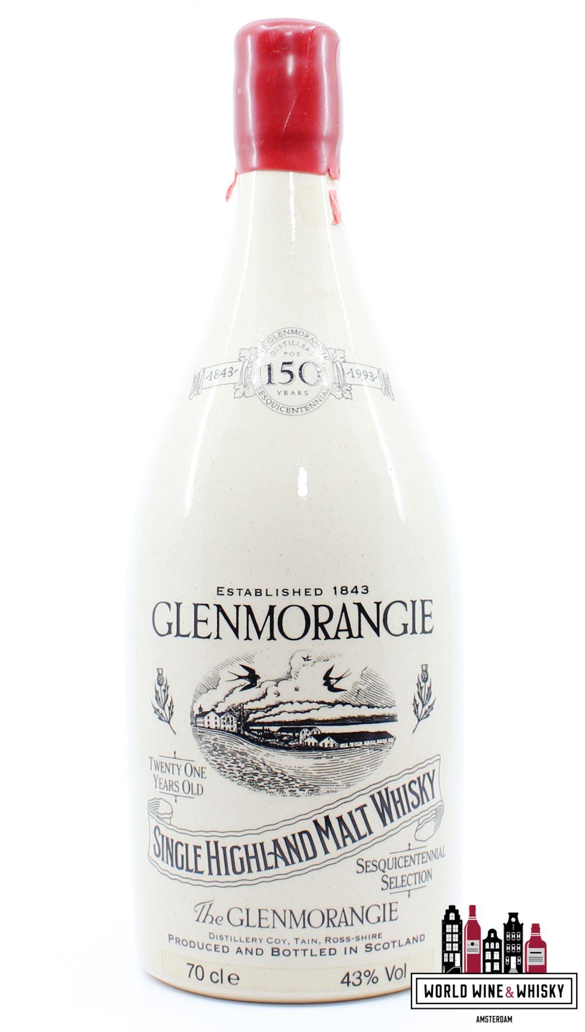 Glenmorangie Glenmorangie 21 Years Old 1993 - 150th Anniversary Sesquicentennial Selection 43%