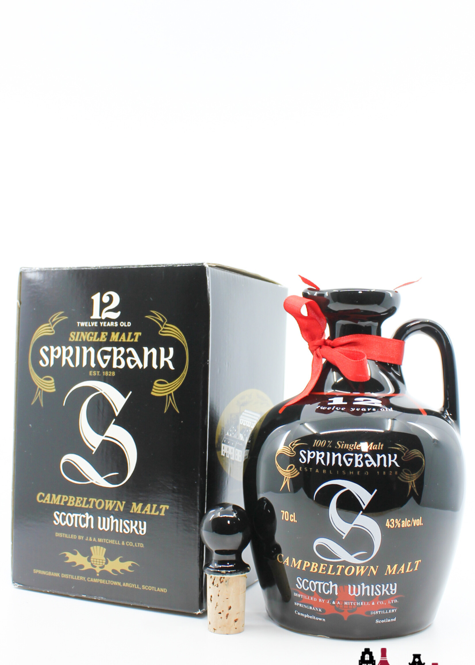 Springbank Springbank 12 Years Old - Black Ceramic Jug Decanter 43% (700ml)