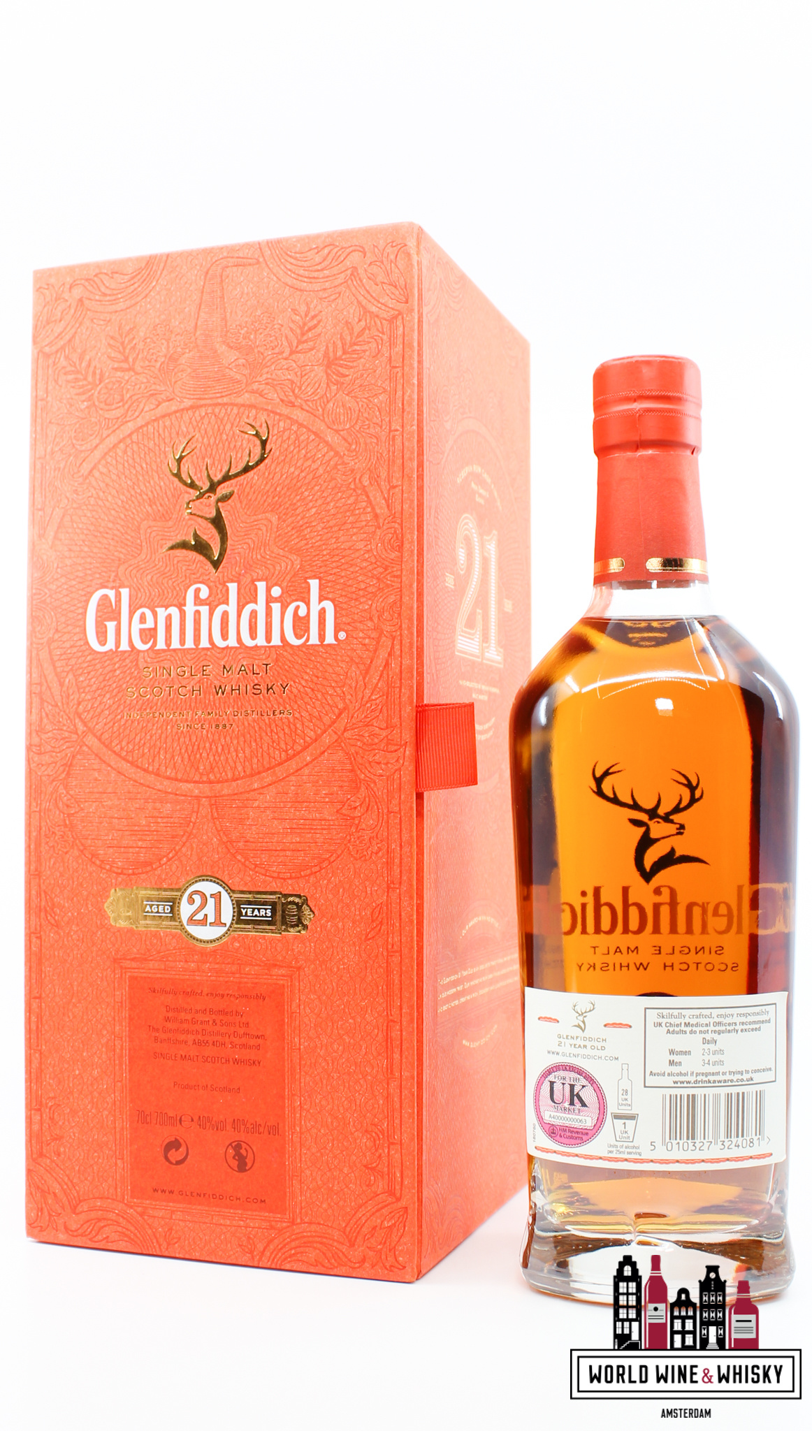 Glenfiddich Glenfiddich 21 Years Old 2017 - Reserva Rum Cask Finish - Batch 49 40%