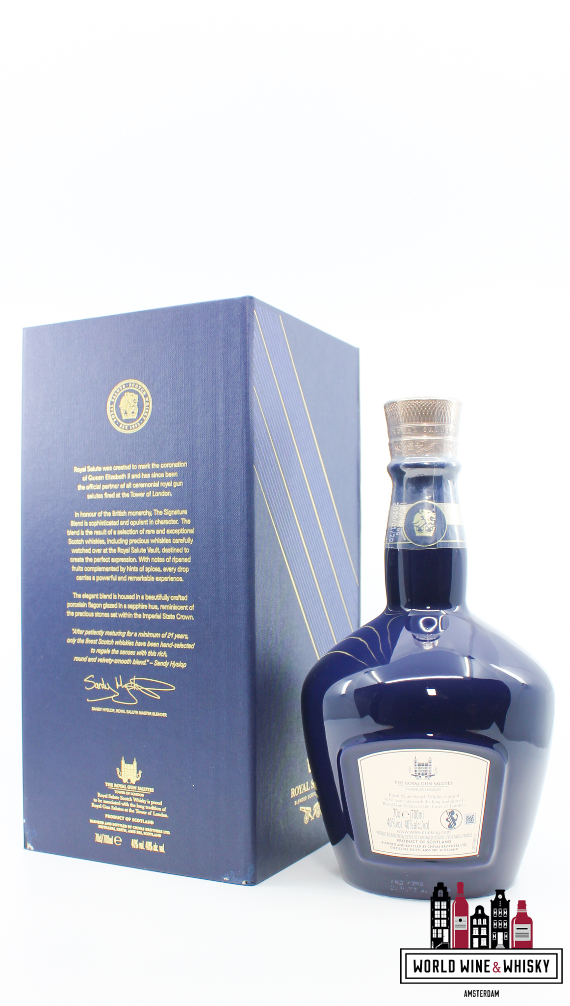 Royal Salute Royal Salute 21 Years Old 2020 - The Signature Blend - Blue ceramic decanter 40%