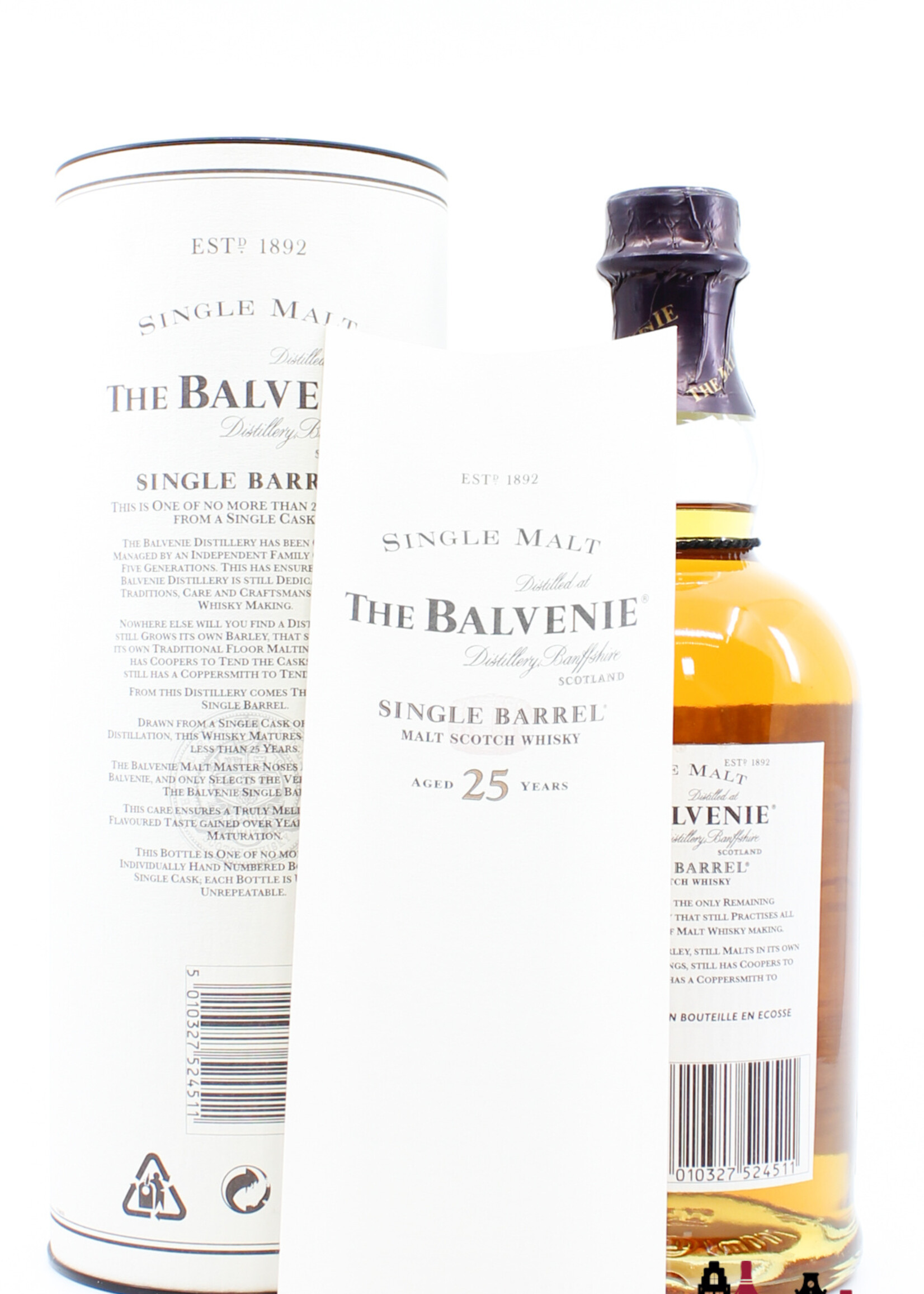Balvenie The Balvenie 25 Years Old 1974 2000 - Single Barrel Hand Bottled - Cask 15209 46.9%