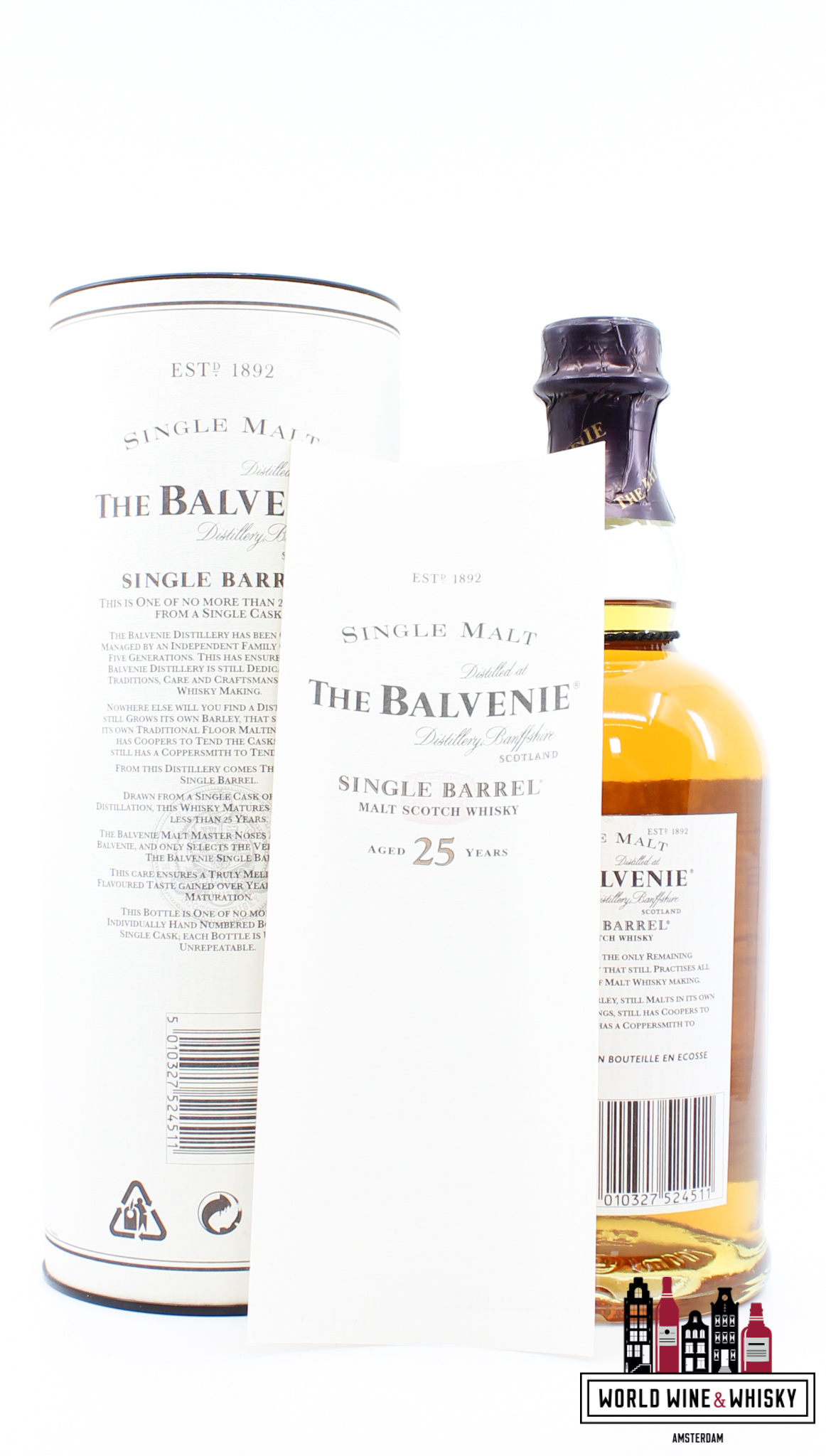 Balvenie The Balvenie 25 Years Old 1974 2000 - Single Barrel Hand Bottled - Cask 15209 46.9%