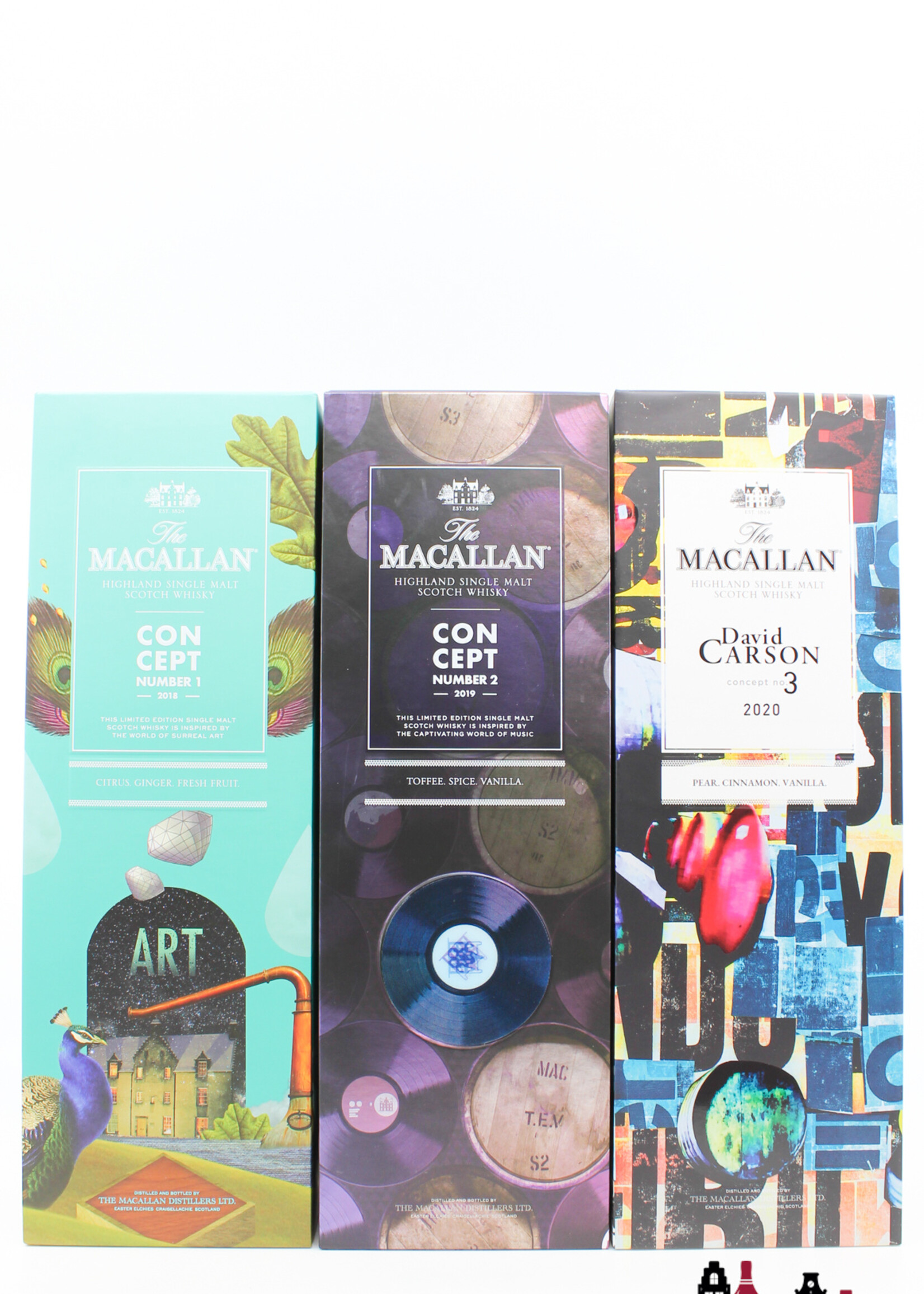 The Macallan Macallan Concept Edition Number 1, 2 & 3 (full set)