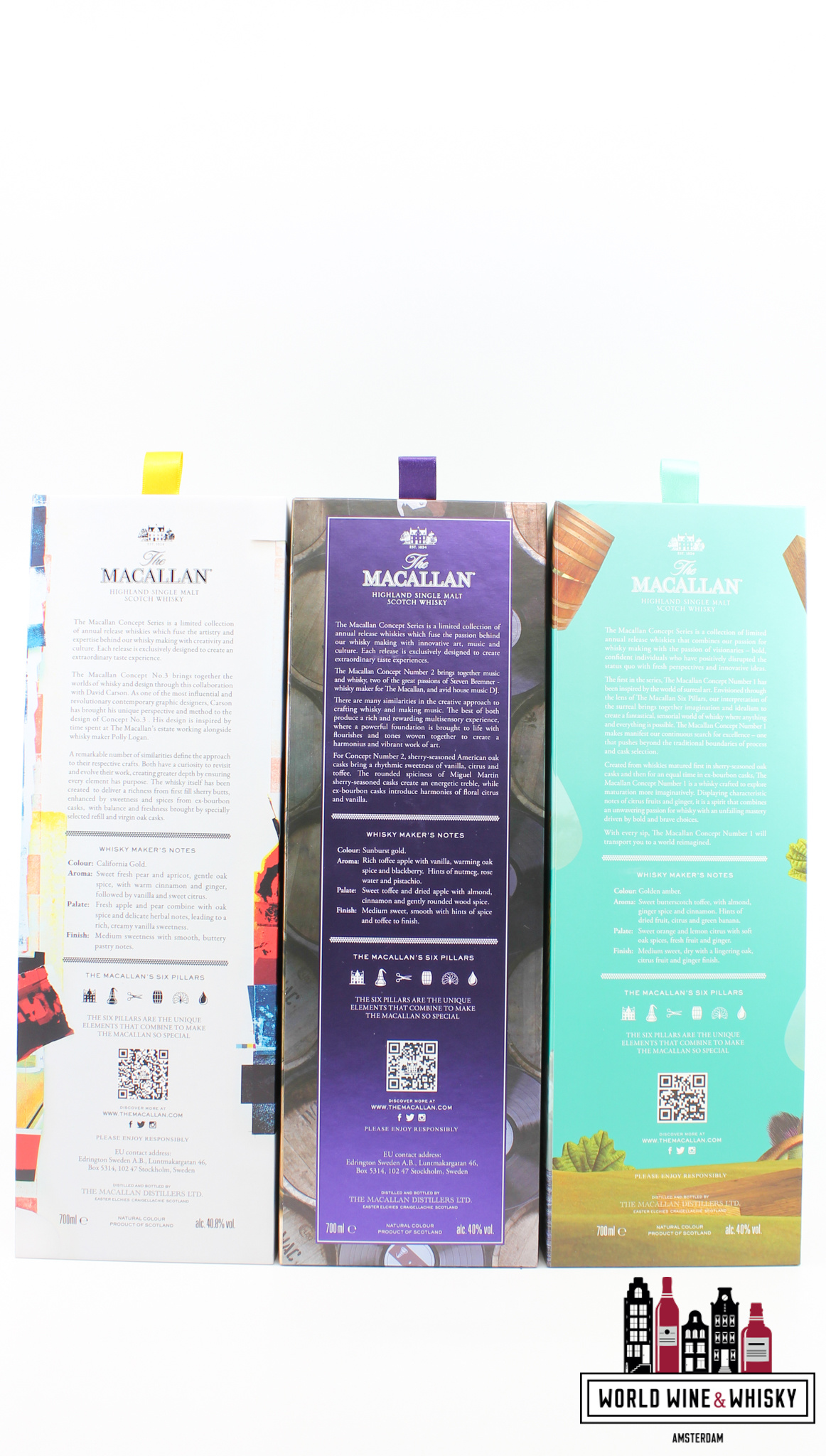 The Macallan Macallan Concept Edition Number 1, 2 & 3 (full set)