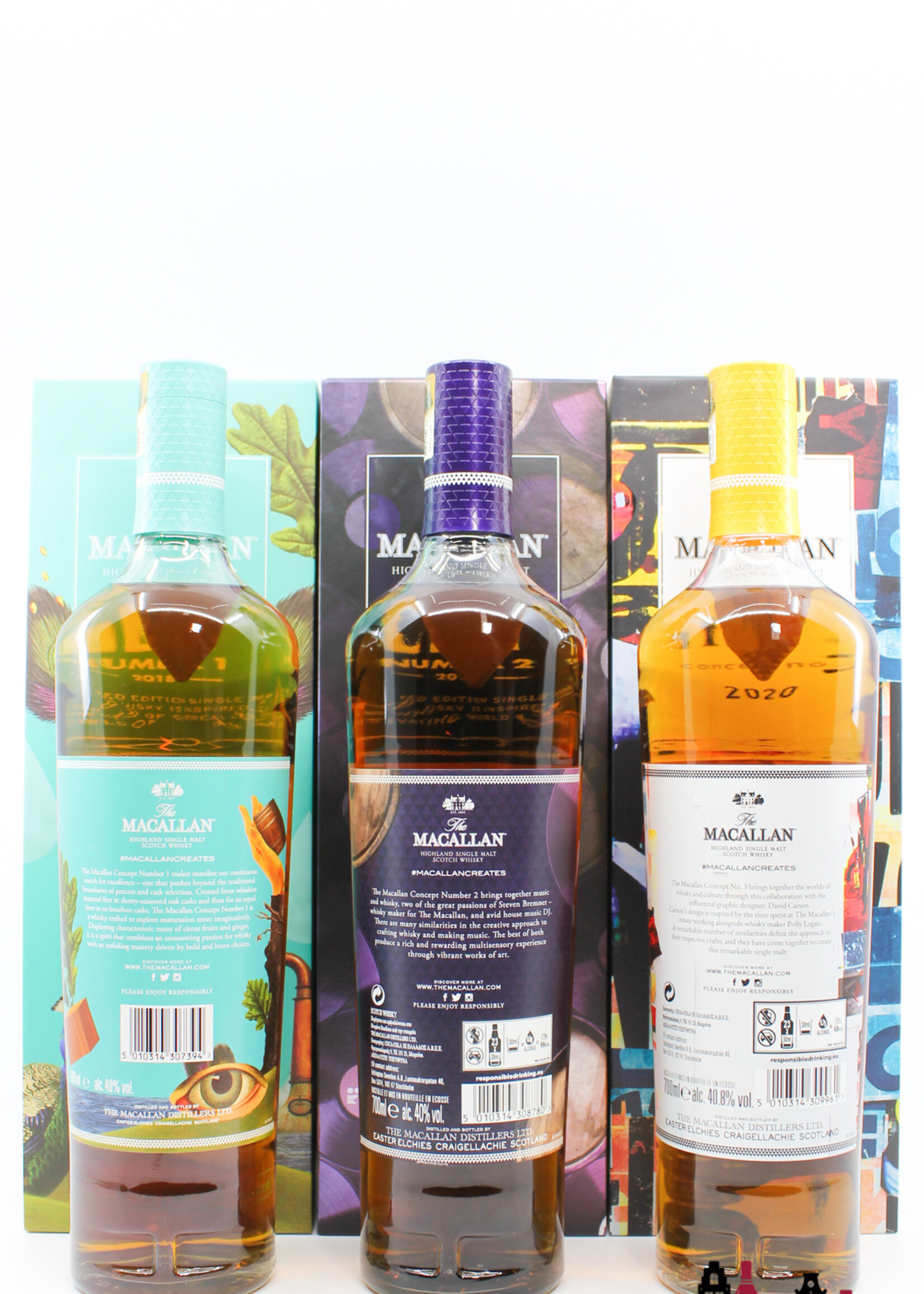The Macallan Macallan Concept Edition Number 1, 2 & 3 (full set)