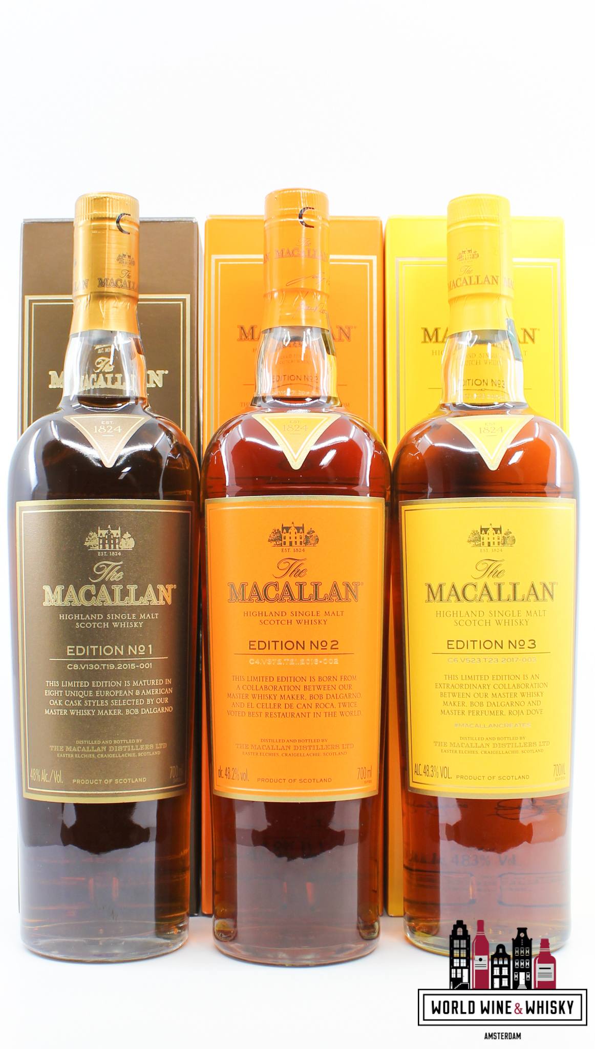 Macallan Edition Series Set: No. 1, 2, 3, 4, 5, 6 (full set) - World Wine & Whisky Macallan Edition Series Set: No. 1, 2, 3, 4, 5, 6 (full set) - World Wine & Whisky