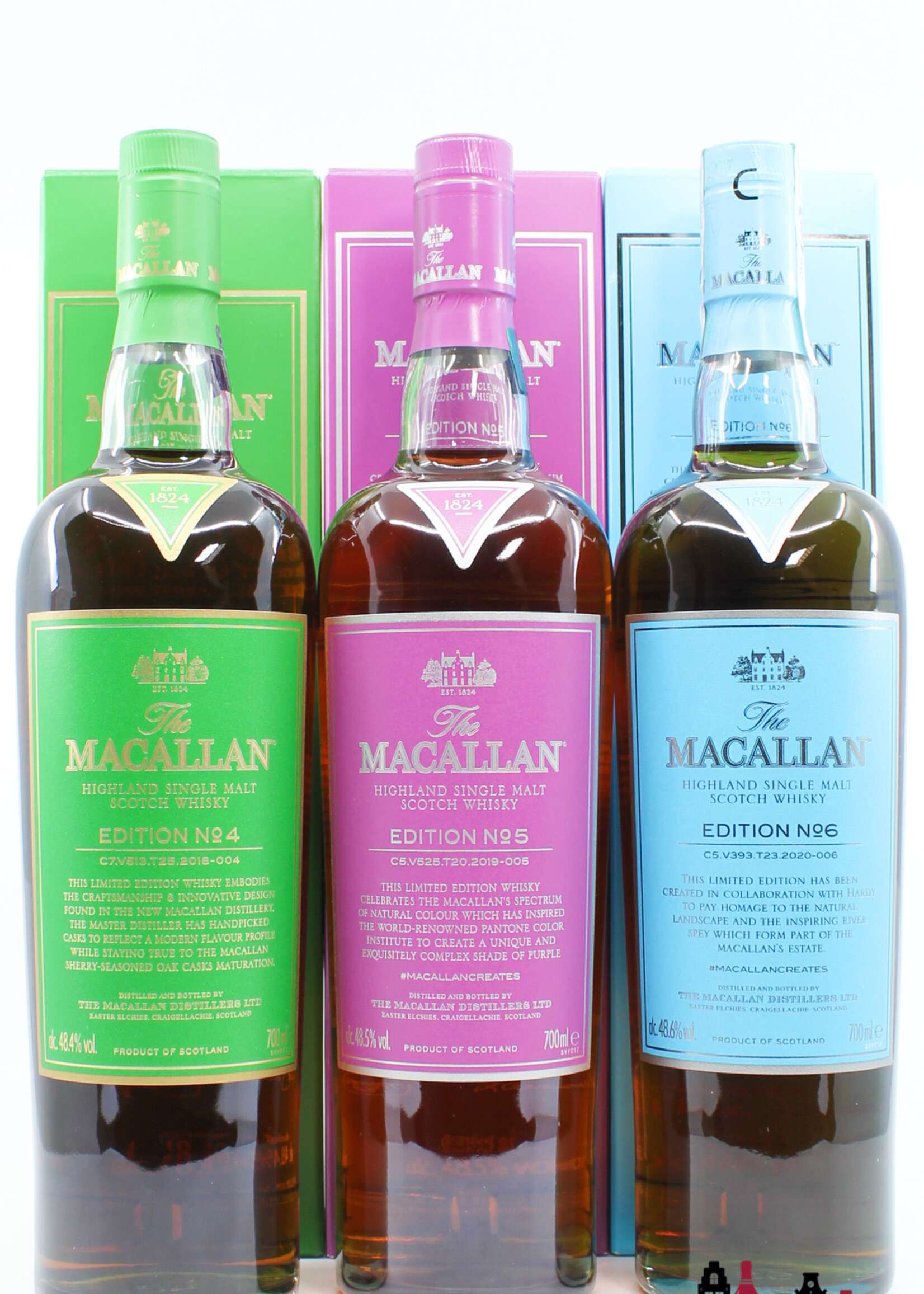 The Macallan Macallan Edition Series Set: No. 1, 2, 3, 4, 5, 6 (full set)