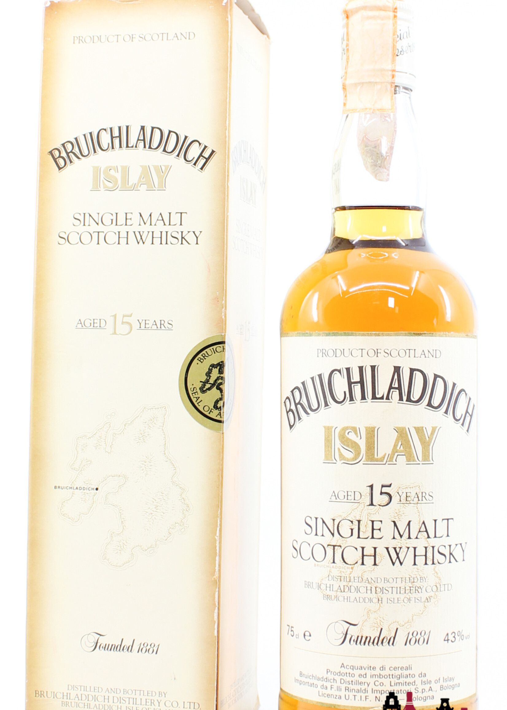 Bruichladdich Bruichladdich 15 Years Old - "Islay" - F.lli Rinaldi importatori (import) 43% 75cl