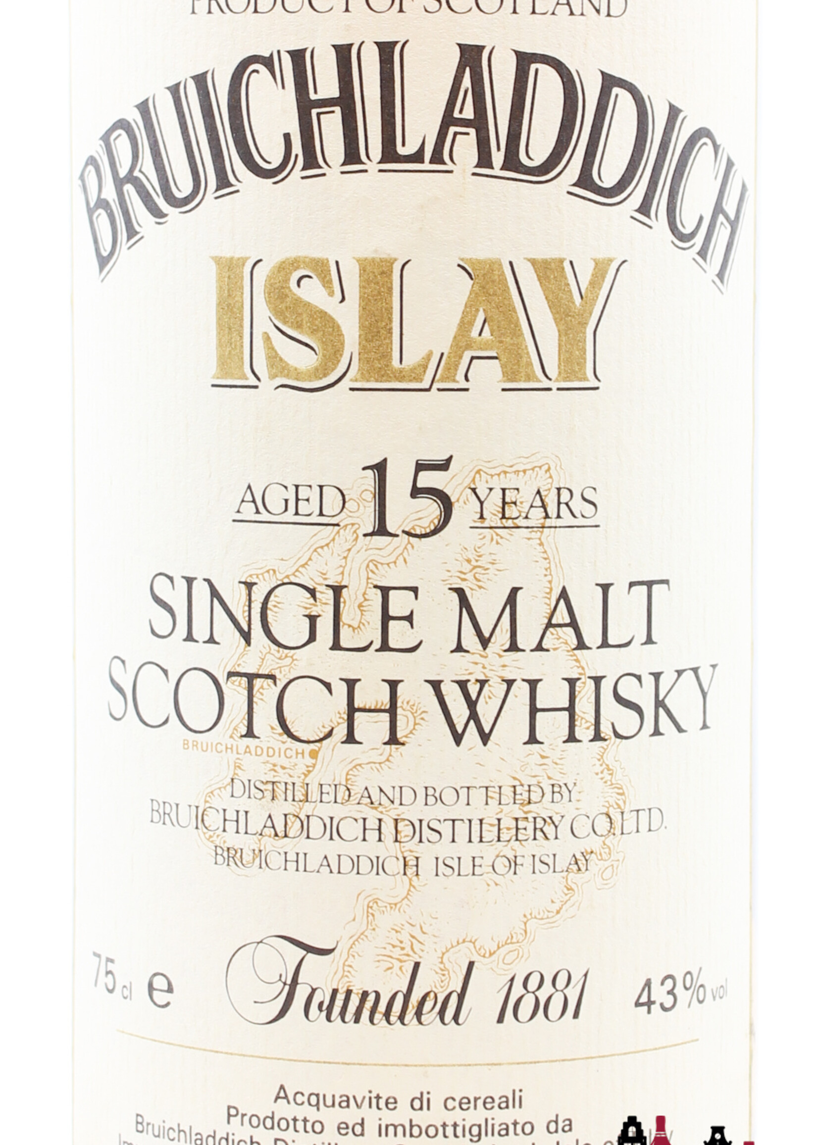 Bruichladdich Bruichladdich 15 Years Old - "Islay" - F.lli Rinaldi importatori (import) 43% 75cl