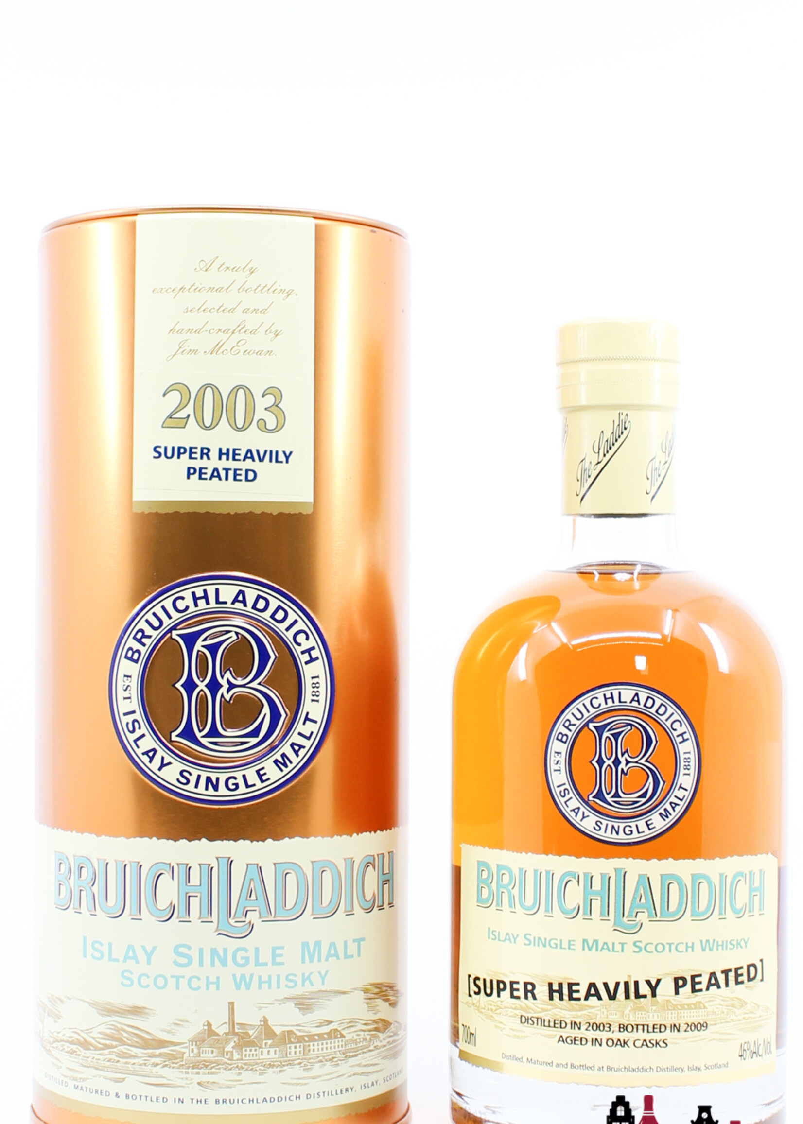 Bruichladdich Bruichladdich 2003 2009 - Super Heavily Peated (79PPM) - Cask 1114, 193, 032 & 001 46% (1 of 102)