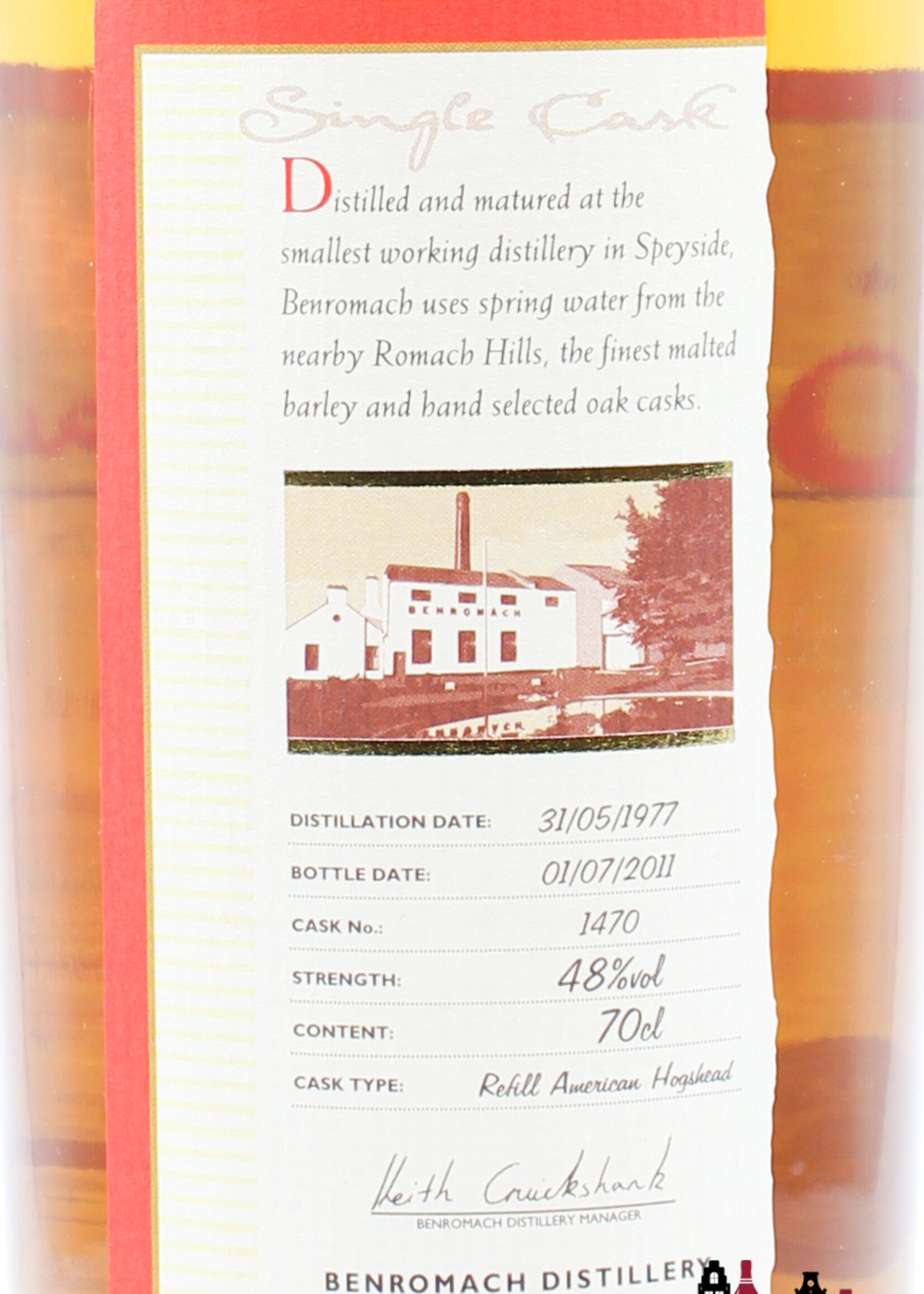 Benromach Benromach 1977 2011 - Single Cask - Cask 1470 - Premium Spirits Belgium Exclusive 48%