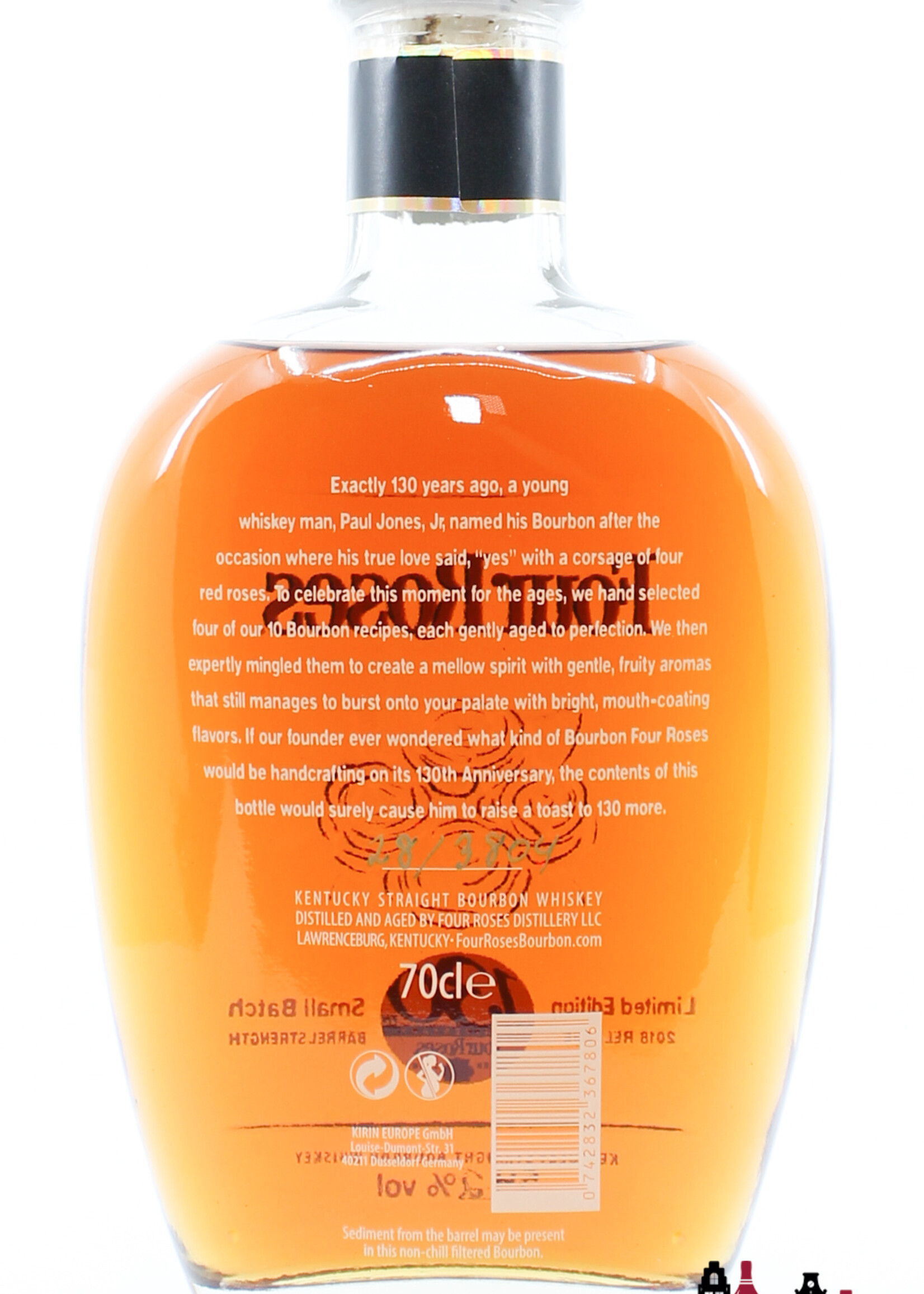 Four Roses Four Roses 2018 - 130th Anniversary (1888-2018) - Small Batch - Barrel Strength Whiskey 54.2% (1 of 3804)