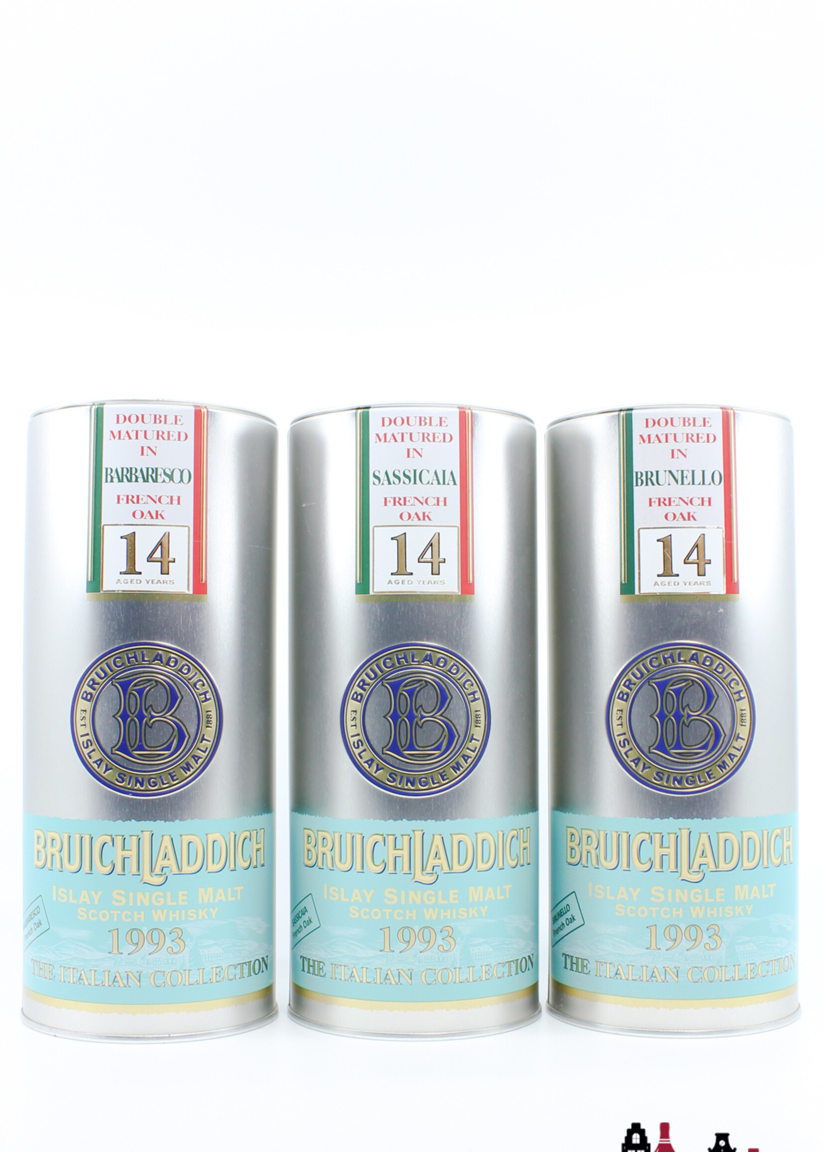 Bruichladdich Bruichladdich 14 Years Old 1993 2007 - The Italian Collection 46% 1 of 3000 (full set)