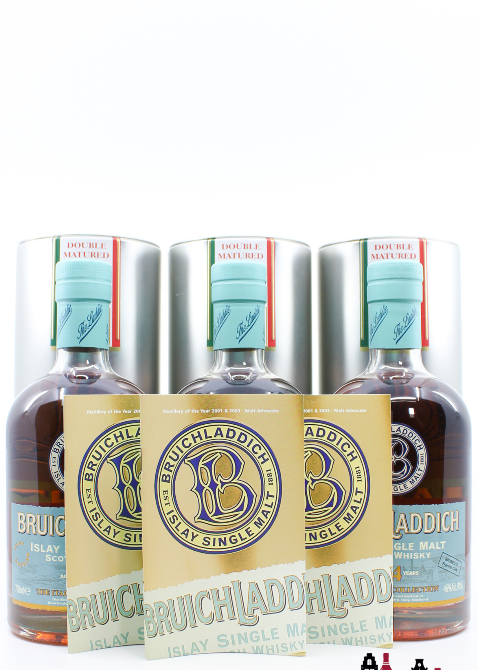 Bruichladdich Bruichladdich 14 Years Old 1993 2007 - The Italian Collection 46% 1 of 3000 (full set)