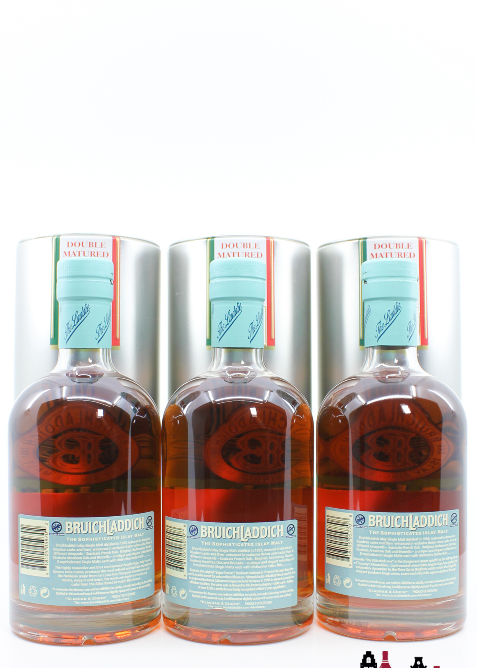 Bruichladdich Bruichladdich 14 Years Old 1993 2007 - The Italian Collection 46% 1 of 3000 (full set)