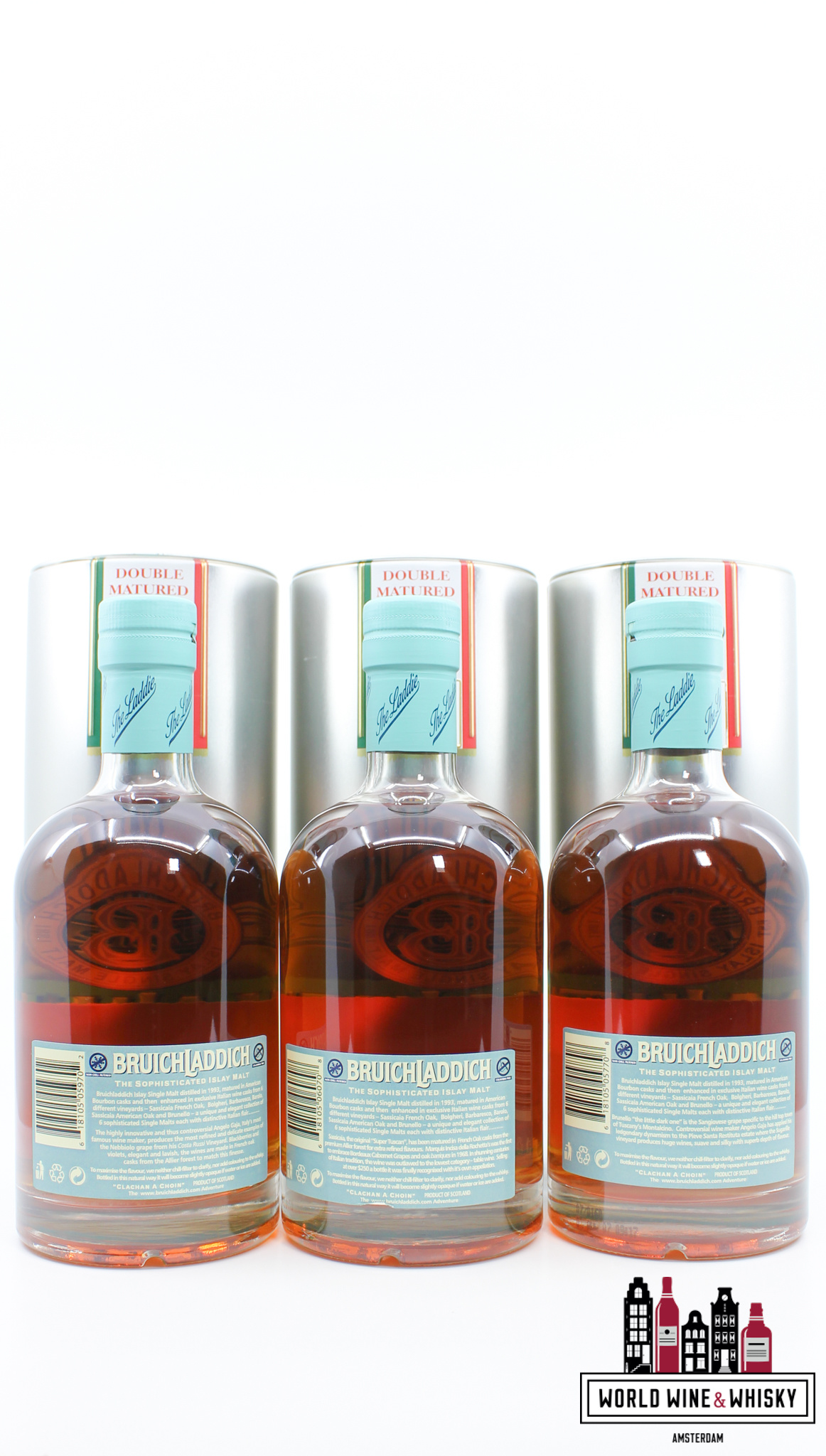 Bruichladdich Bruichladdich 14 Years Old 1993 2007 - The Italian Collection 46% 1 of 3000 (full set)