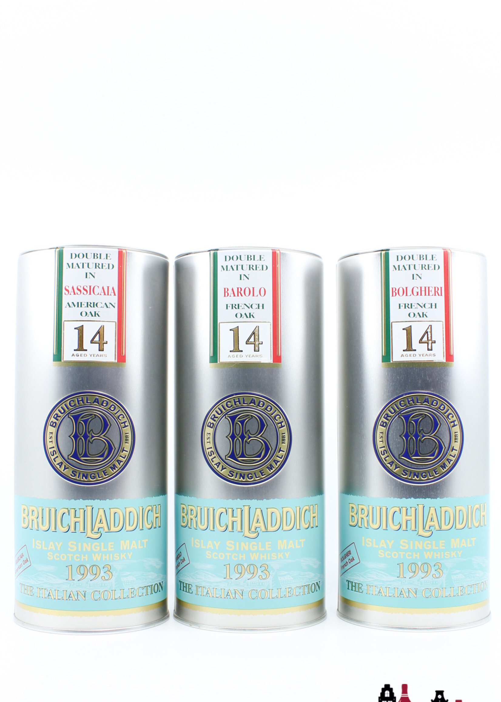 Bruichladdich Bruichladdich 14 Years Old 1993 2007 - The Italian Collection 46% 1 of 3000 (full set)